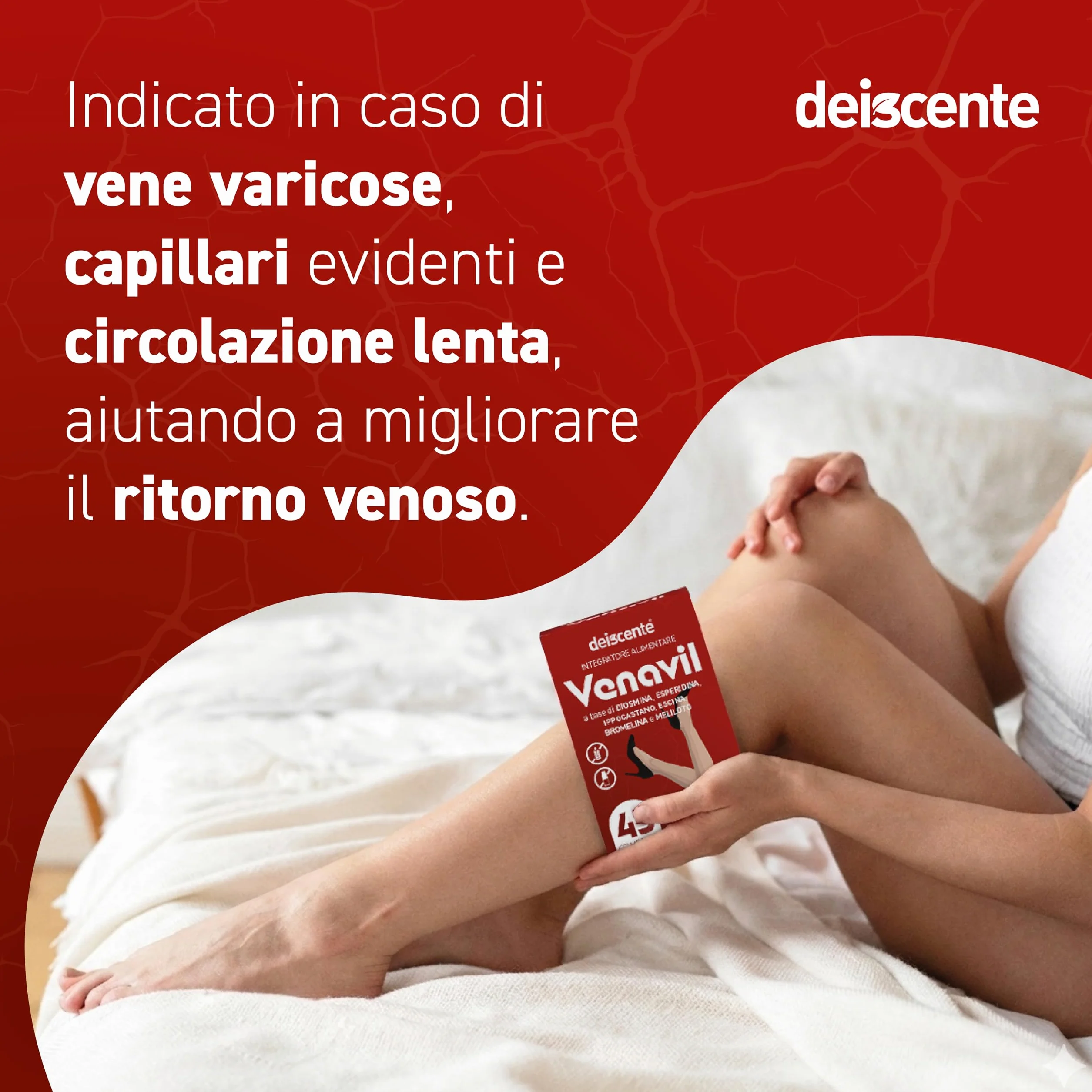 Diosmina Esperidina 1000 mg Integratore per Circolazione Gambe Vene Varicose Emorroidi
