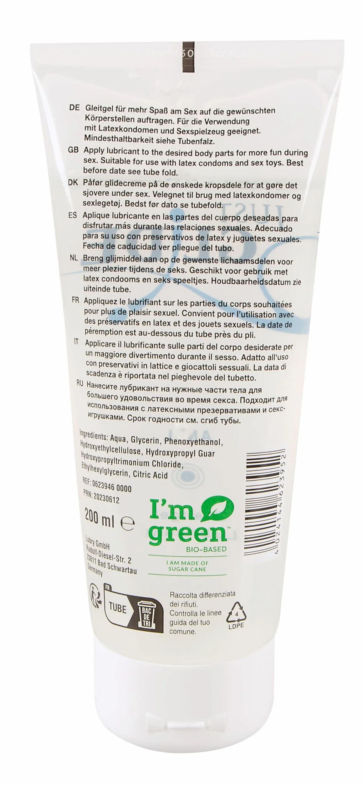 Lubrificante anale 200 ml