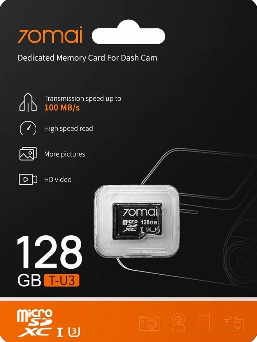 70mai Scheda microSD da 128GB per Dash Cam Auto A810, A510, A500S, M310 and M300