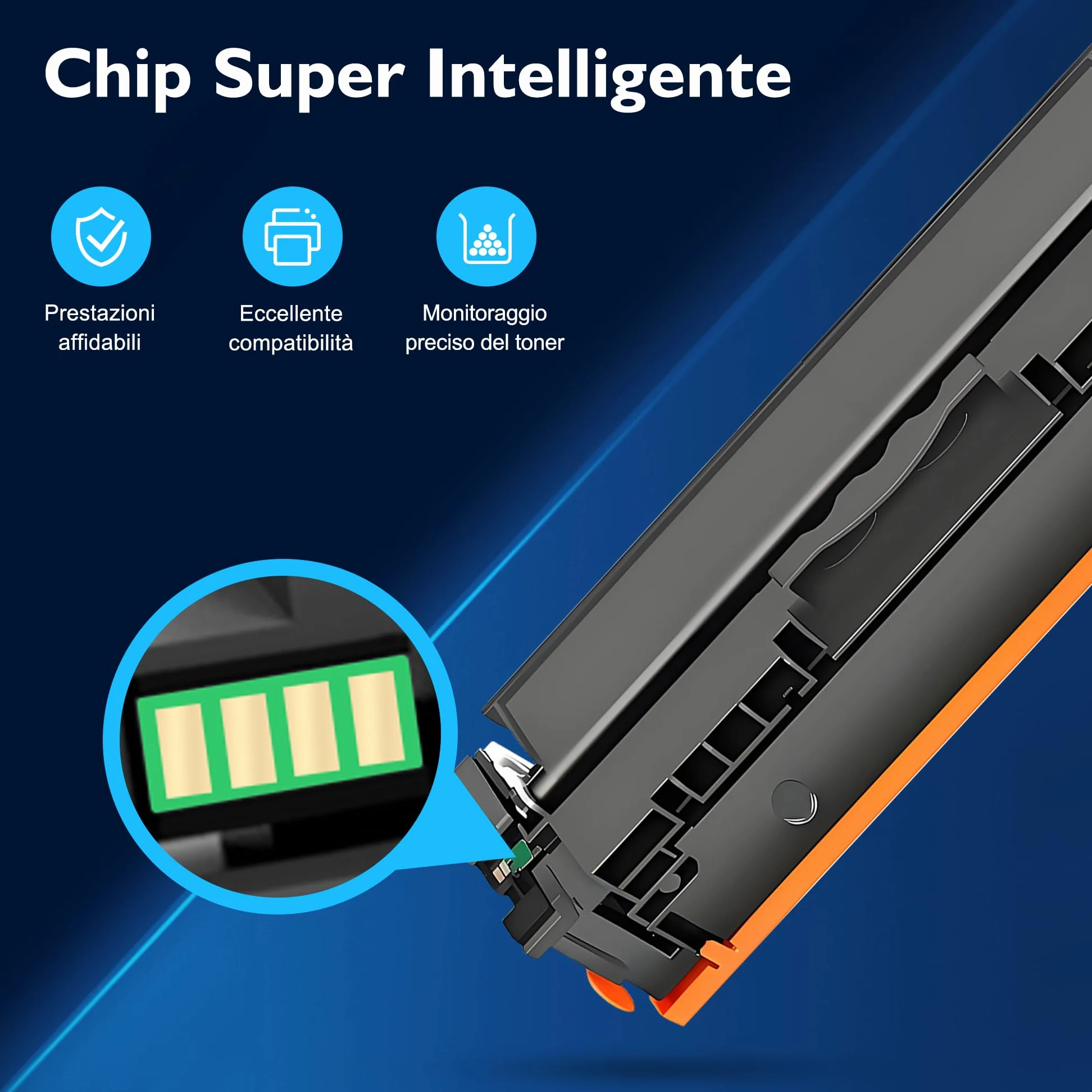 219X Toner Compatibili con HP 219X 219A Toner (Con Chip, 4 Pezzi) | Compatibili con HP Color LaserJet Pro 3202DN 3202DW 3302FDW 3302SDW 3302FDN 3302FDWG 3302SDWG 3302FDNG; Alta Resa di Pagine