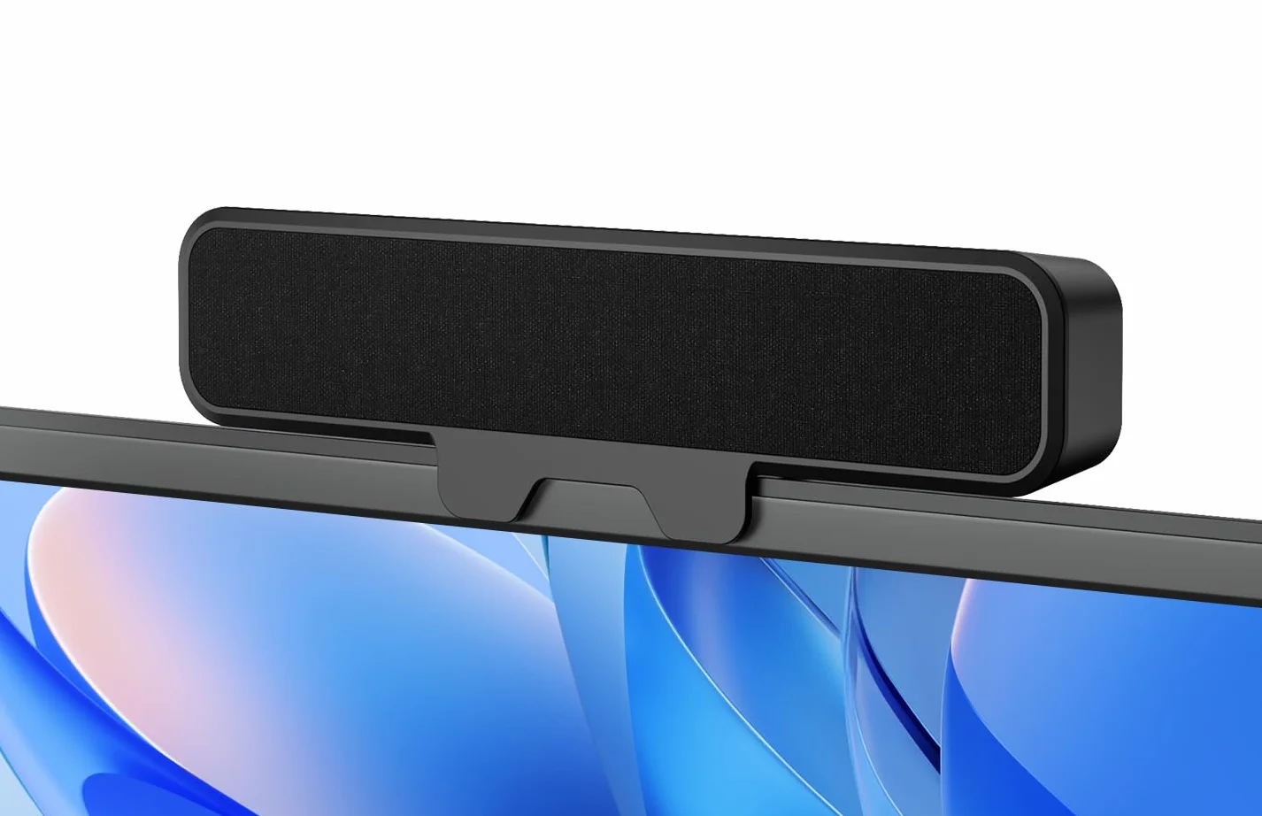 Sound Bar Stereo per Computer Desktop, Bassi Profondi, Type-C & USB-A