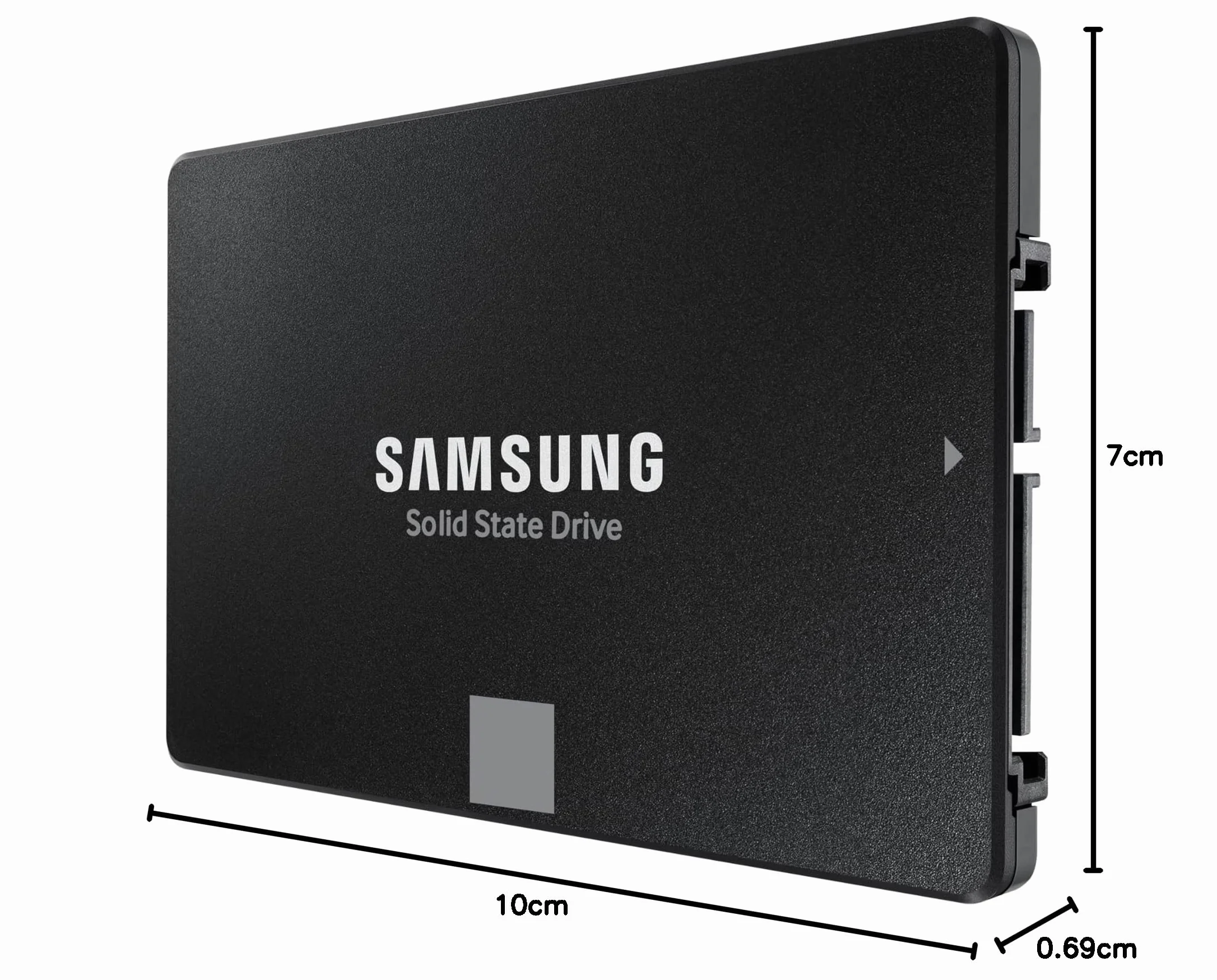 Samsung 870 EVO SSD, Fattore di forma 2,5", Intelligent Turbo Write, software Magician 6, Nero, 500 GB