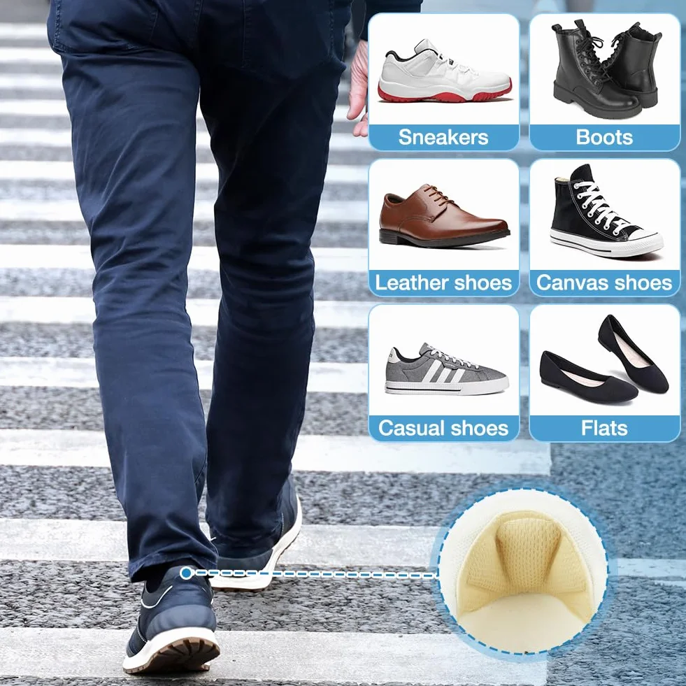 LOPHE Cuscini per Tallone, 6 Paia, Soletta Autoadesiva per Scarpe, Impediscono Sfregare e Scivolare