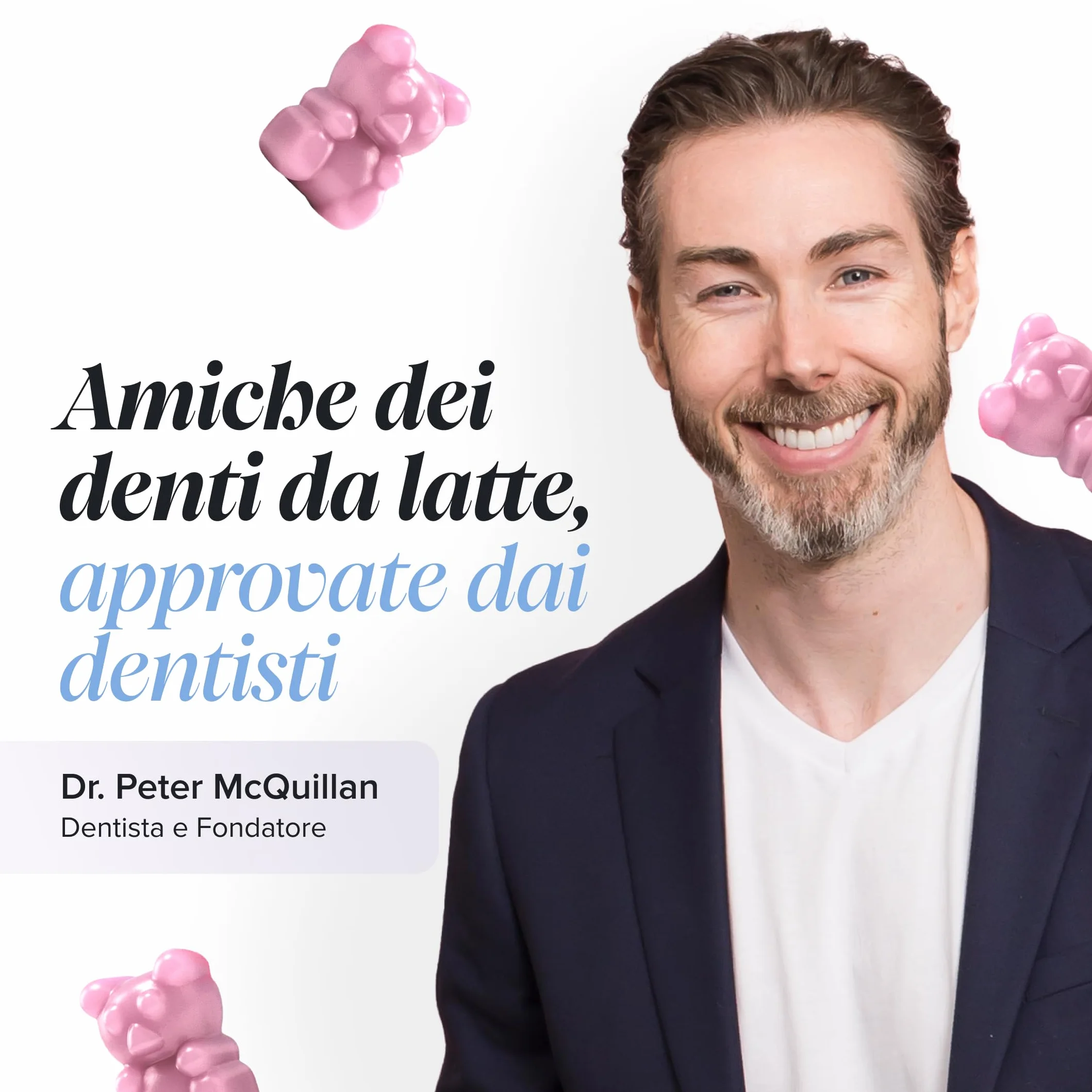 Probiotici Bambini Gommose Fermenti Lattici con Vitamina D3 & Calcio Benessere Intestinale Difese 30 Gommose Novomins