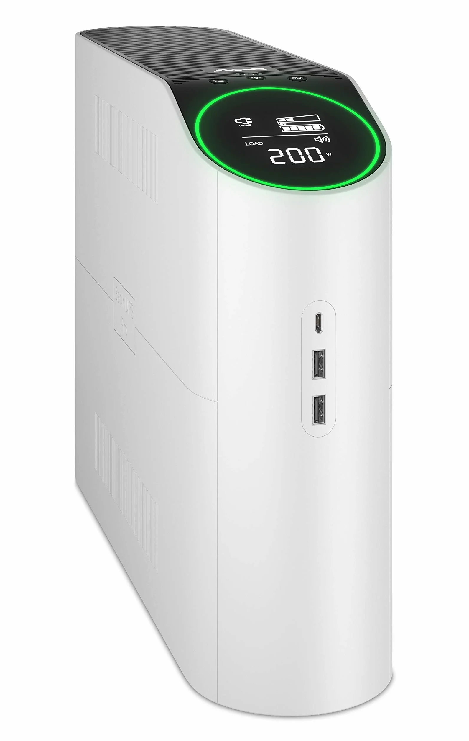 APC Gaming Gruppo di Continuità Back-UPS Pro, 2200VA/1320W, Tower, 230V, 4 prese Schuko e 2 prese IEC C13, luci RGB, onda sinusoidale pura, Artico (bianco) BGM2200-GR
