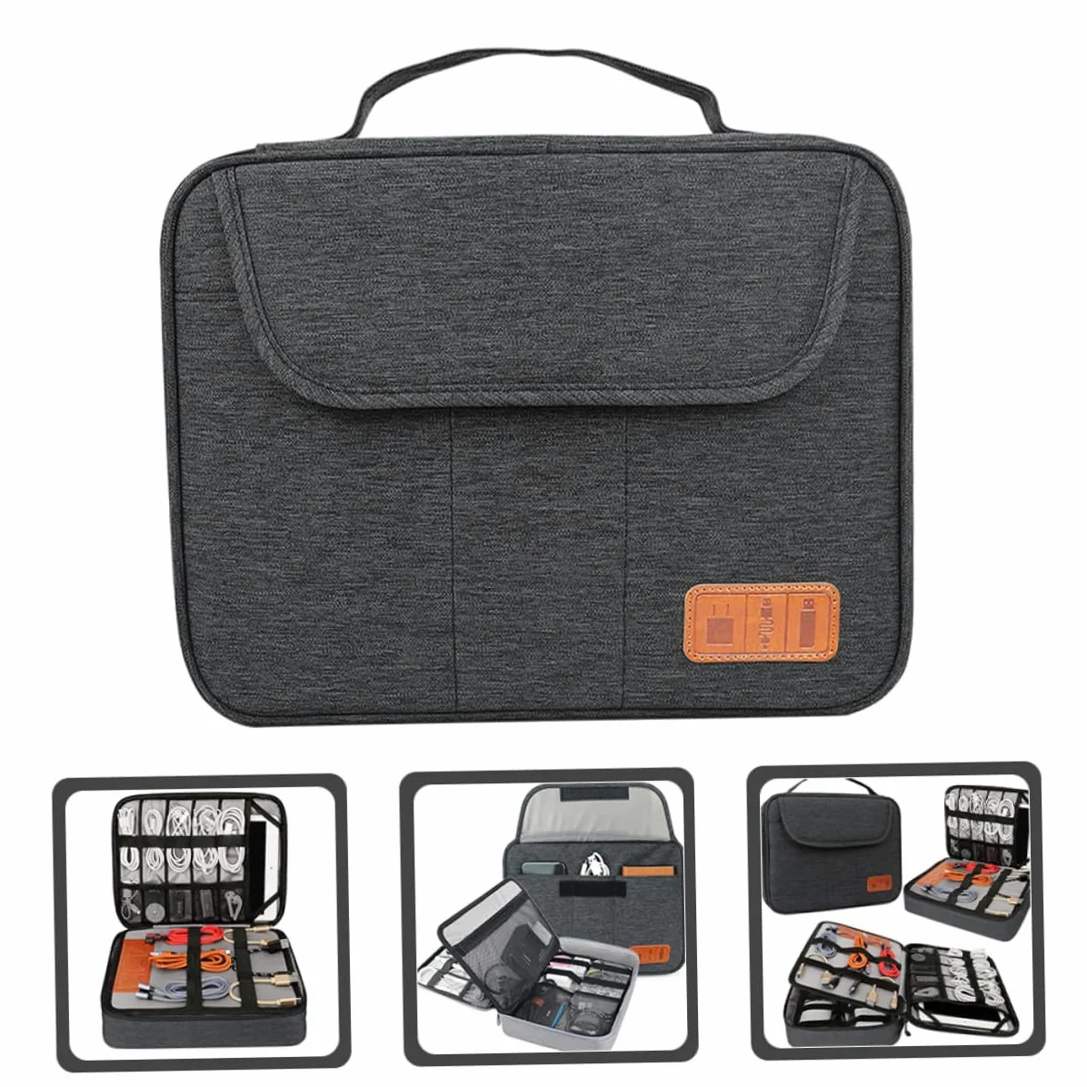 Homoyoyo Custodia Organizer per Cavi da Viaggio Borsa Porta Cavi Strati Organizzatore per Dispositivi Elettronici e Accessori Vari