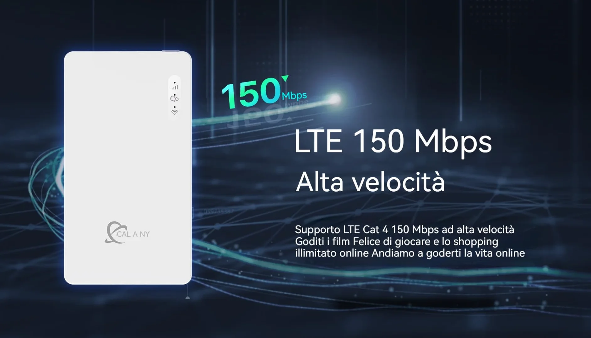 Mobile WiFi Portatile Hotspot 4G LTE Sim Router Cat4 150Mbps,3000mAh Batteria Ricaricabile, Modem Wi-Fi USB wireless,per Viaggio e sul Lavoro.non navigare, modifica APN (300, Megabit al secondo)