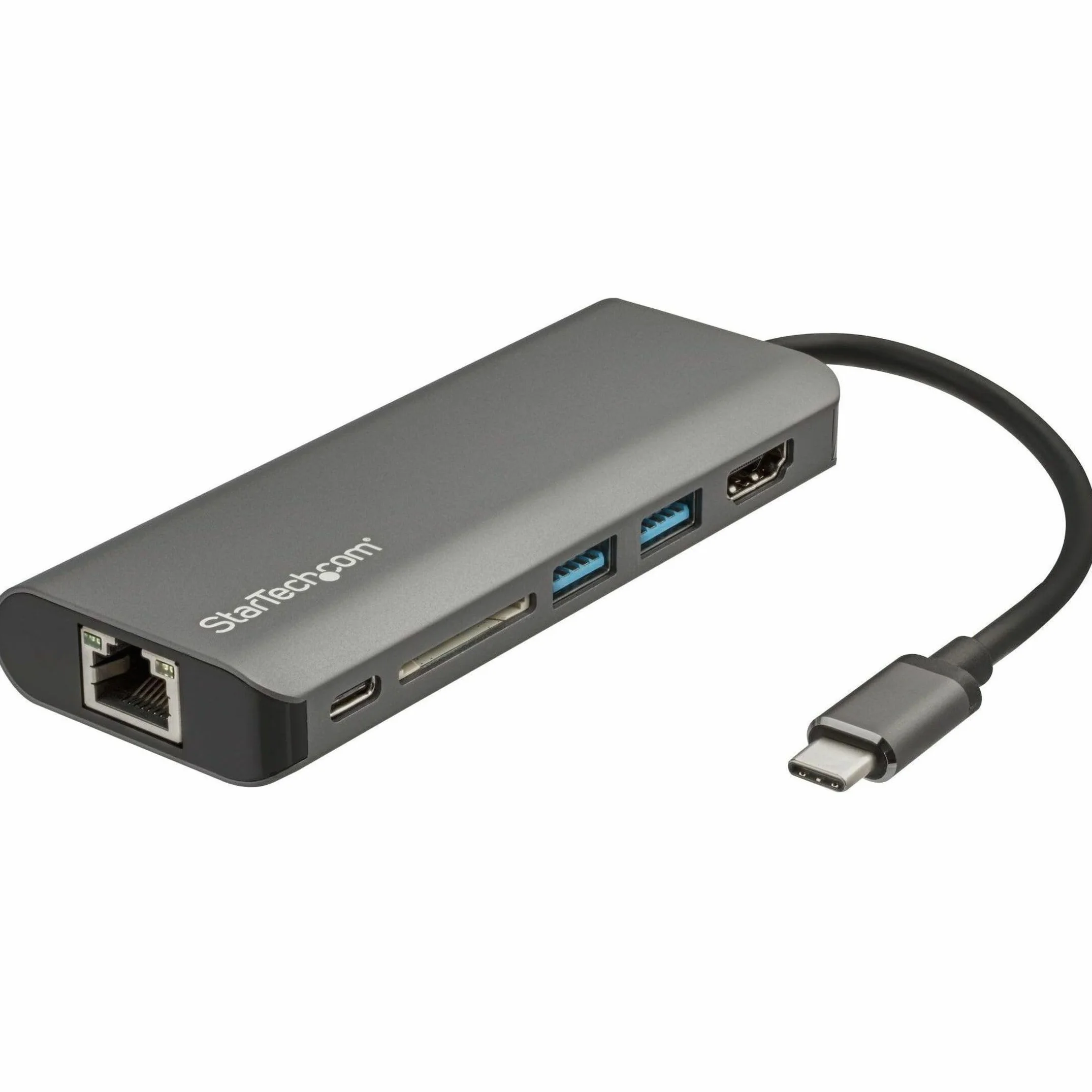 StarTech.com Adattatore USB C multiporta - USB-C a 4K HDMI, 3x USB 3.0 Hub, SD/SDHC, GbE, 60W PD - Mini dock portatile - VERSIONE AGGIORNATA DI DKT30CSDHPD (DKT30CSDHPD3)
