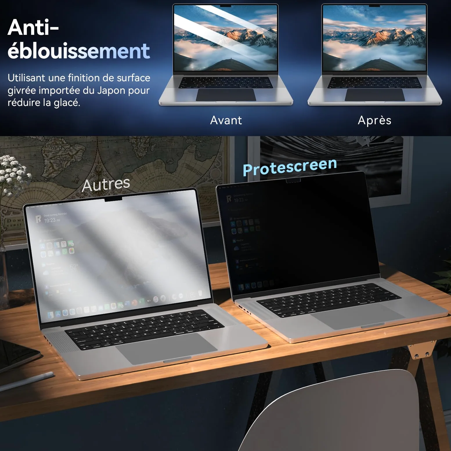 Filtro Privacy 360° per MacBook Pro 14" (2021-2026 M1-M5) Protezione Schermo Anti Spia Laptop Mac 14,2"