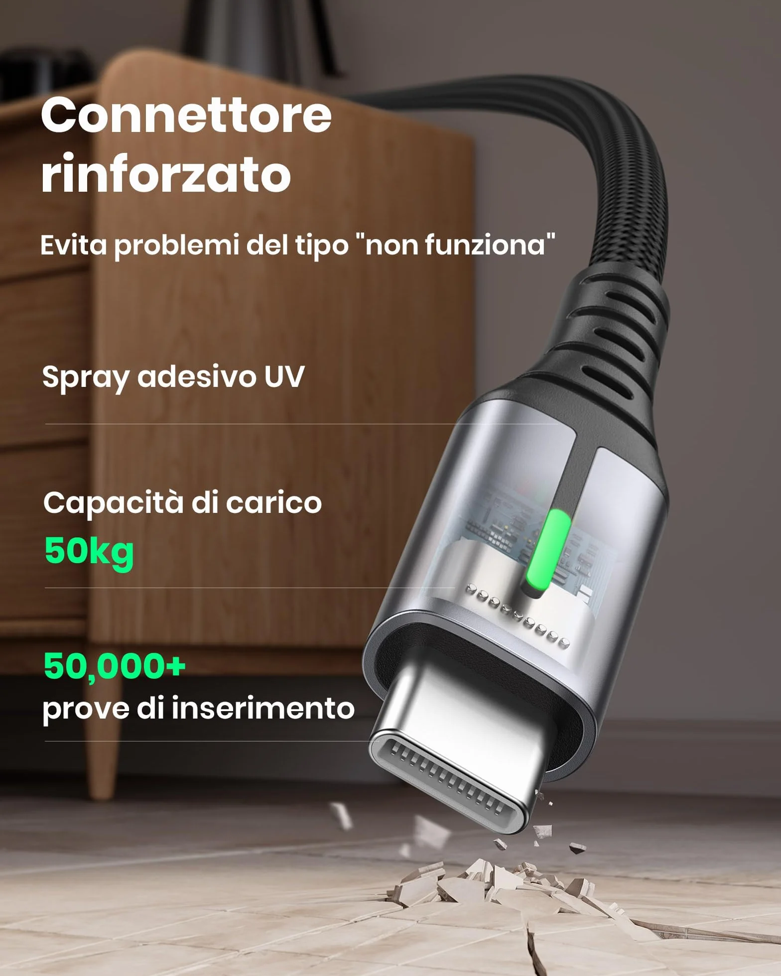 INIU Cavo USB Type-C 2m 3,1A QC 3.0 Nylon Intrecciato per iPhone 17 16 Pro Max Samsung S25 24 Ultra Xiaomi iPad