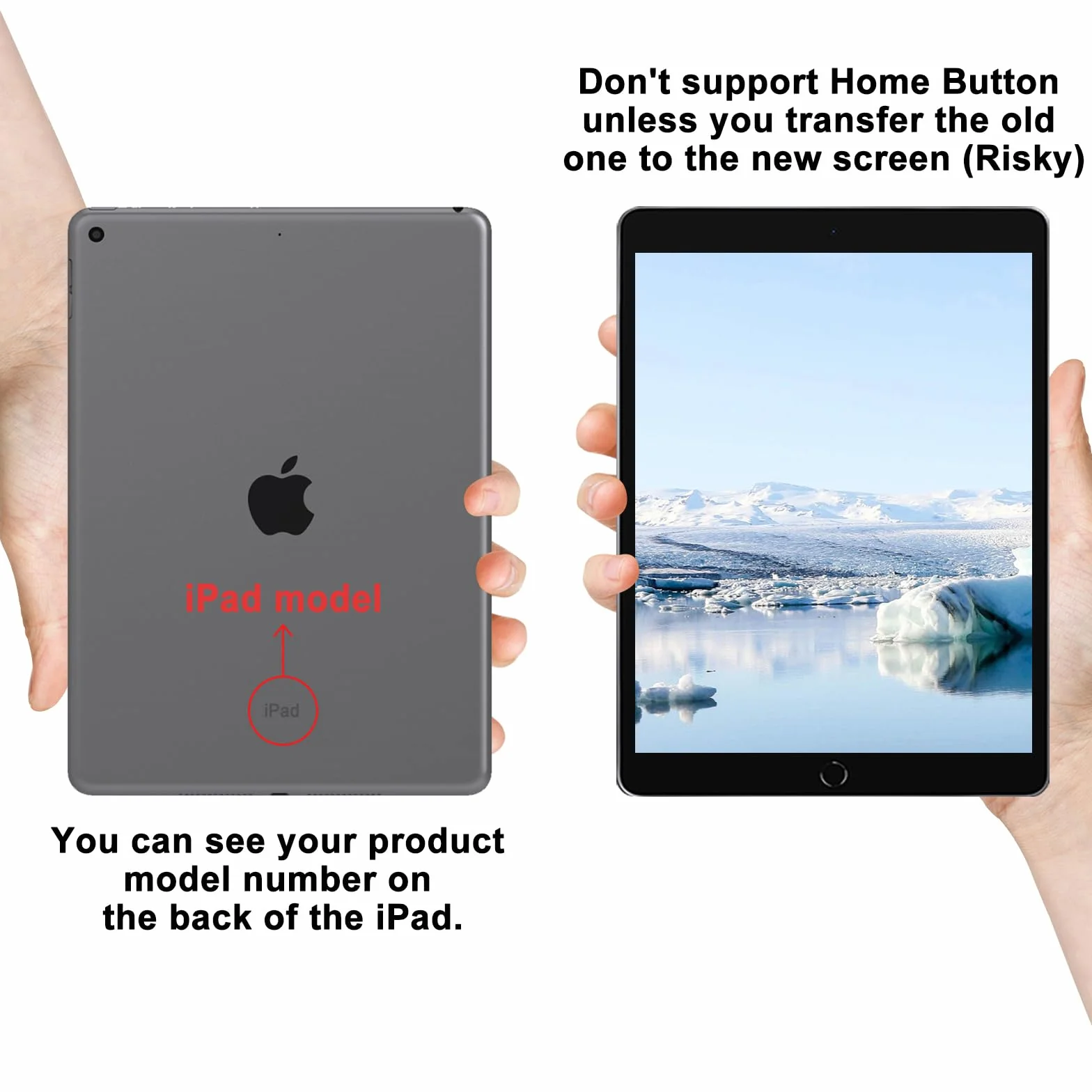 NB+ Schermo di ricambio per iPad 7/8 generazione Touch Glass 10,2" A2197/A2198/A2200/A2270/A2428/A2429/A2430, nessun tasto Home, kit di riparazione completo con video