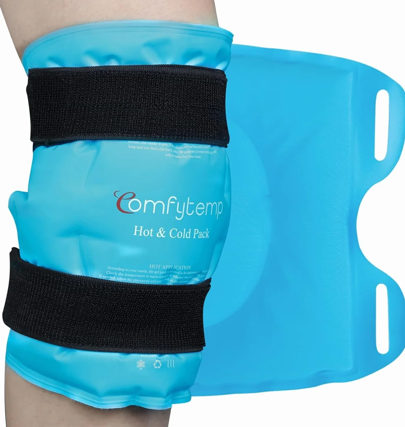 Comfytemp Tasca di Ghiaccio Ginocchio Riutilizzabile, Terapia Caldo e Freddo per Chirurgia Sostituzione del Ginocchio