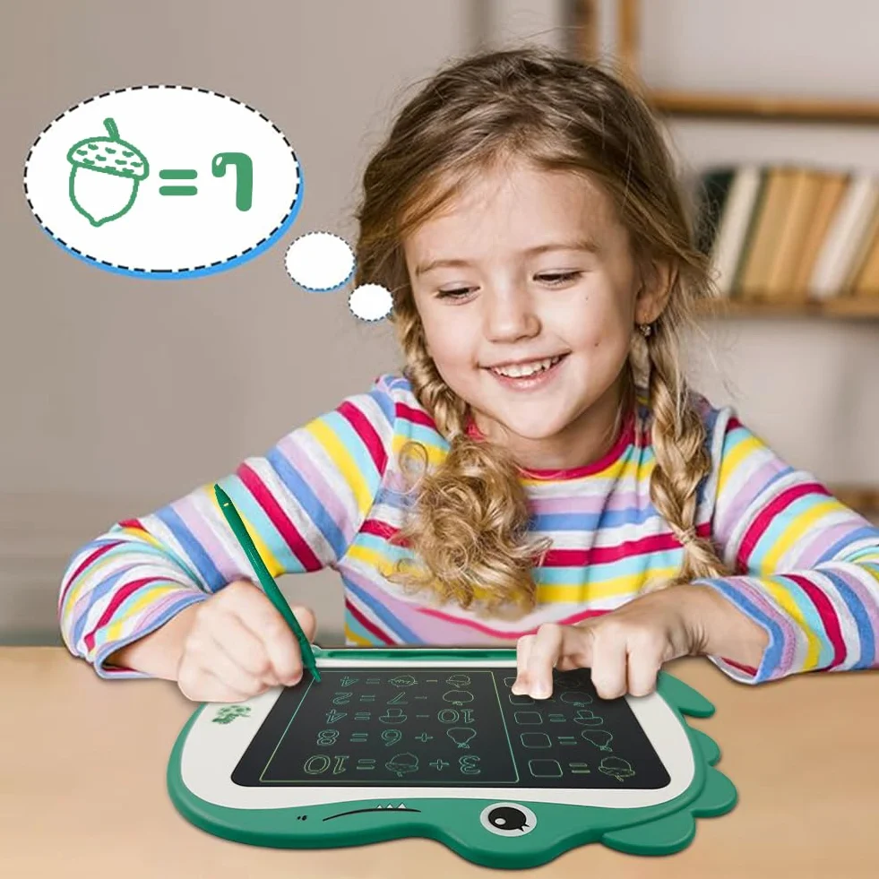Tablet da Disegno LCD 8,5 Pollici Giocattoli Educativi per Bambini Ragazze Ragazzi 2-3 Anni