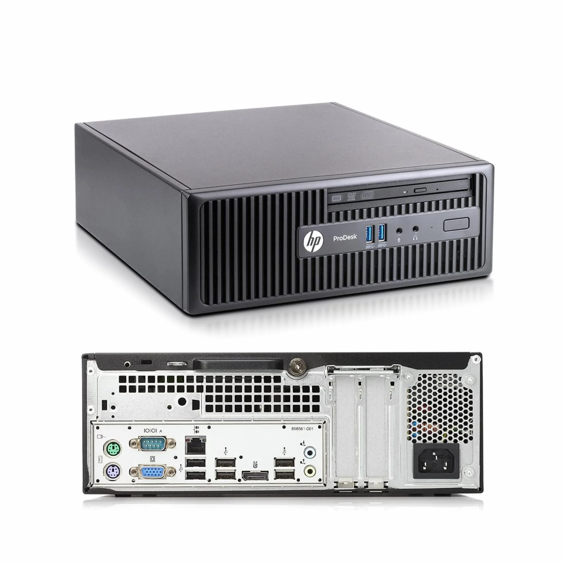 HP ProDesk Desktop PC SFF Intel i5-6500 3.20 GHz 8GB RAM 256GB SSD VGA DisplayPort Wi-Fi Libre Office (Ricondizionato)