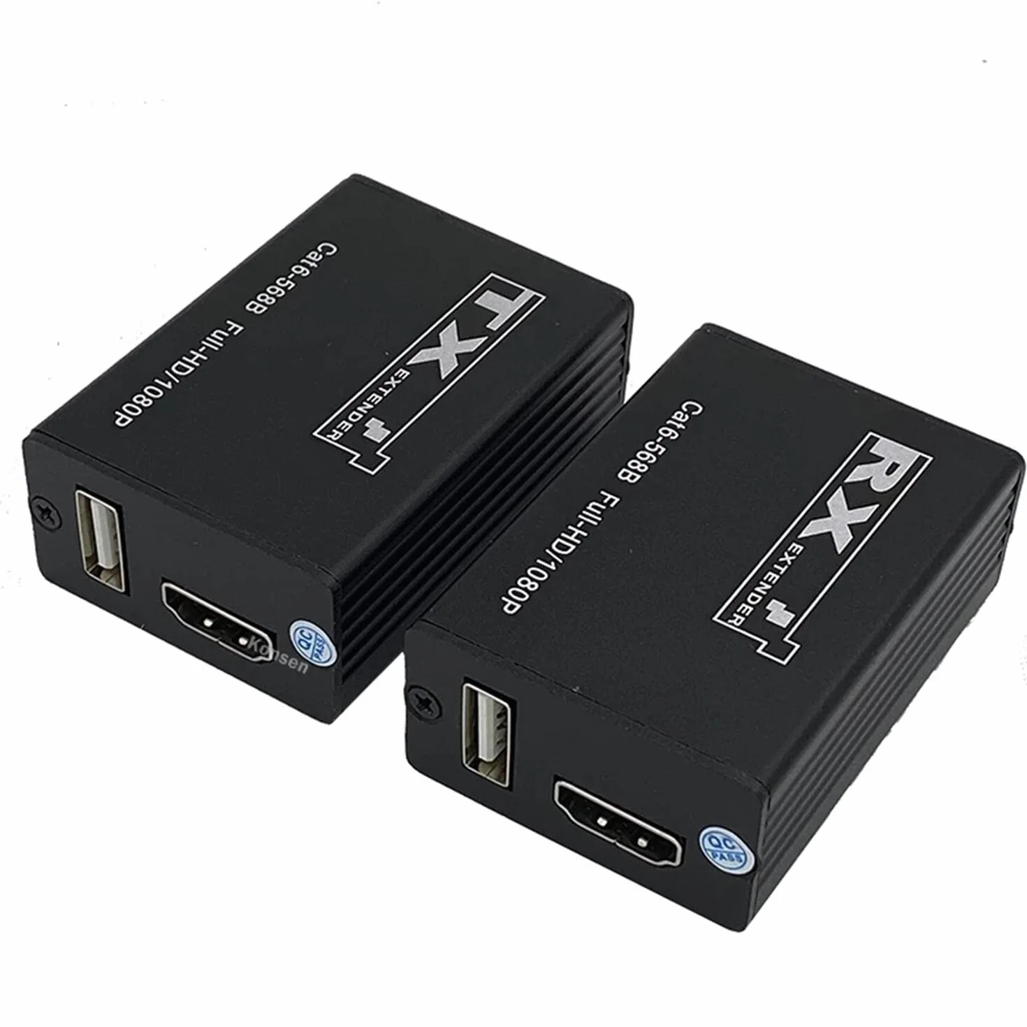 Estensore KVM HDMI RJ45 30M 1080P HDMI Estensore KVM con USB su Cat6 5E LAN Network Ethernet Extender per PS5 TV PC laptop HDTV (30M)