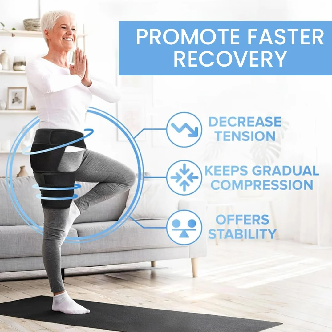 Supporto Regolabile Per Il Dolore All'Anca, Groin Wrap, Ischio-Gambali, Coscia E Nervo Sciatico