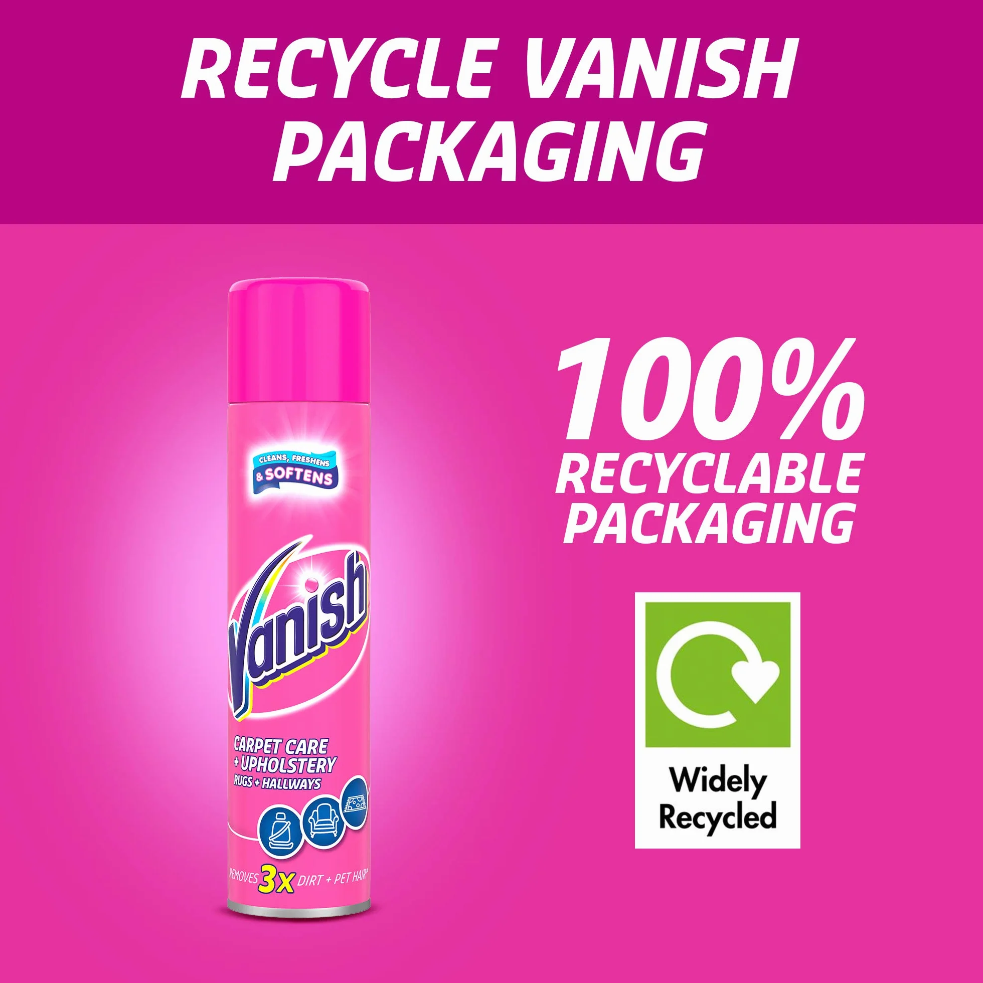 Vanish Power Foam Detergente per tappeti e tappezzeria 600 ml