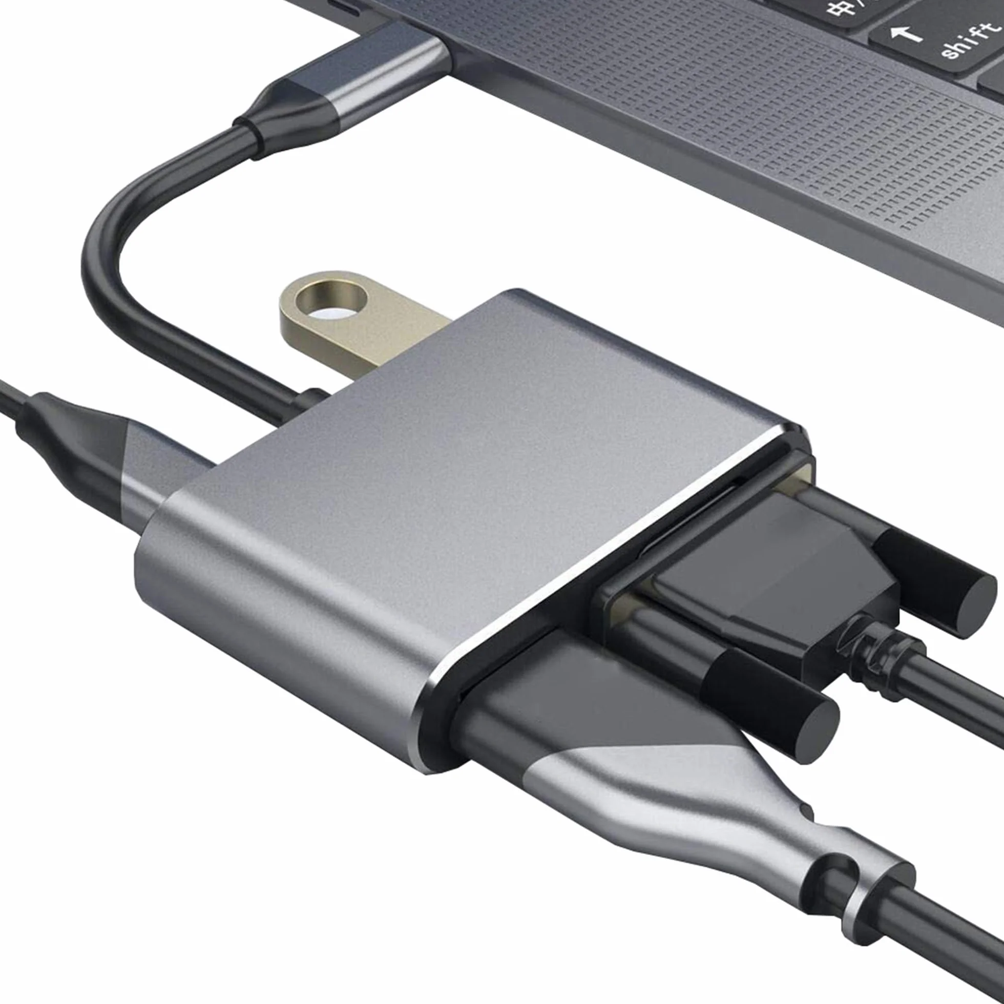 Adattatore USB C HDMI 4 in 1 HUB Multiporta 4K VGA USB 3.0 PD100W