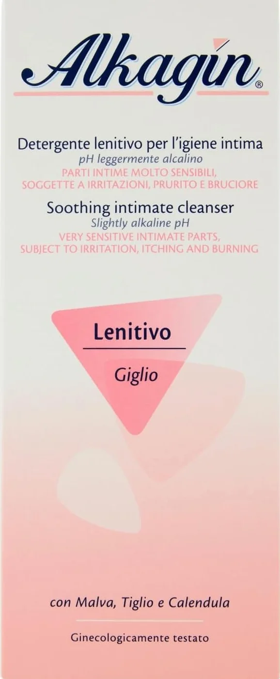 Alkagin Detergente Lenitivo Igiene Intima Malva Tiglio Calendula pH Alcalino 250ml