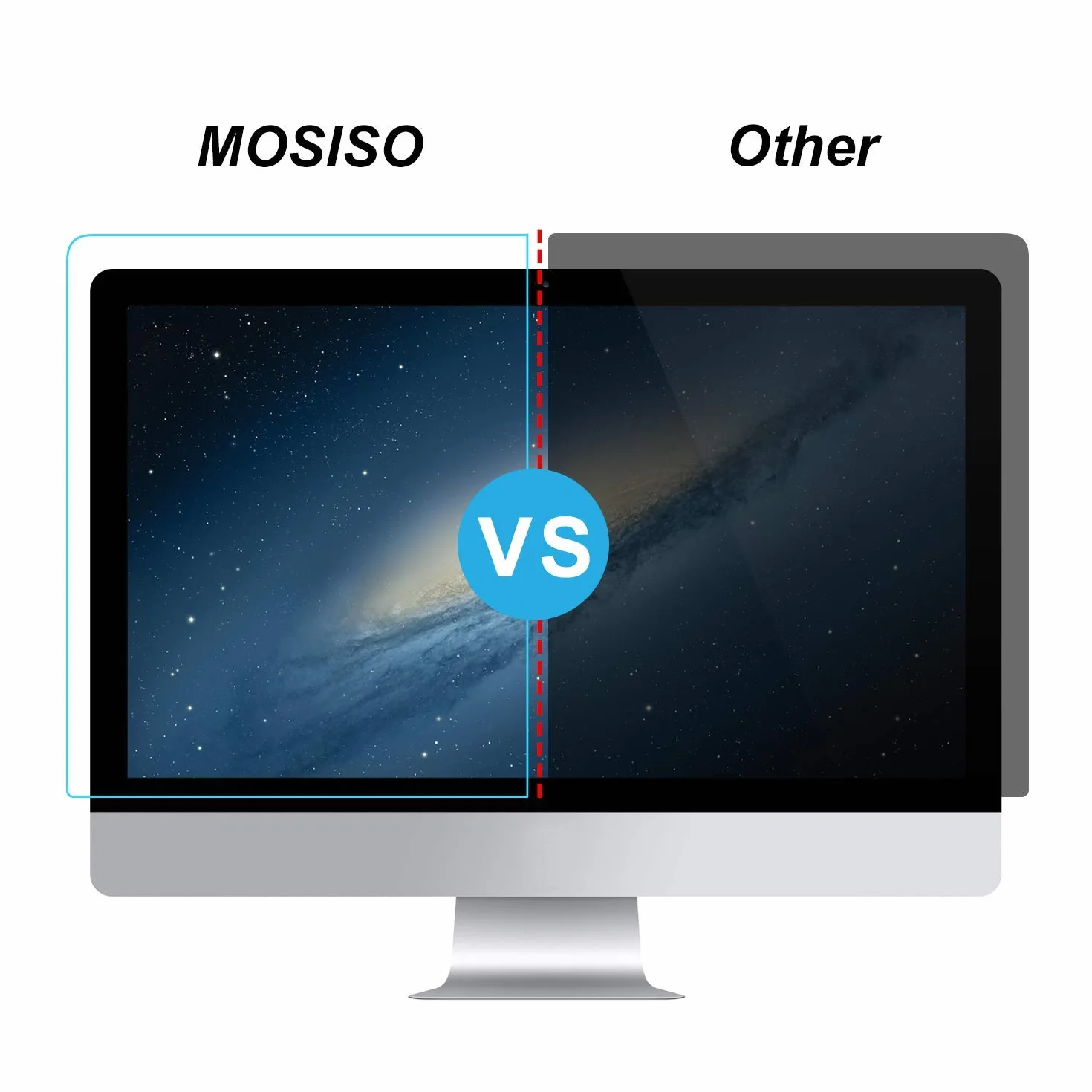 MOSISO 23"-24" Anti Luce Blu Computer Schermo Protezione Anti-UV Protezione Occhi Film Filtrante per Diagonale 23" 23,6" 23,8" 24" 16:9 Widescreen Desktop PC LED Monitor Pannello(54x34cm/LxL)