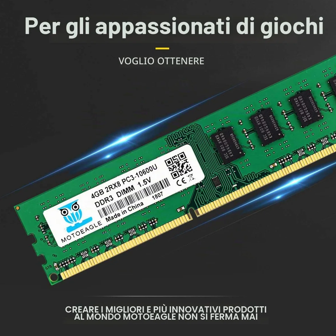 DDR3 1333MHz PC3-10600 8GB Kit (2x4GB) 1.5V CL9 2Rx8 240-Pin UDIMM Memoria Desktop