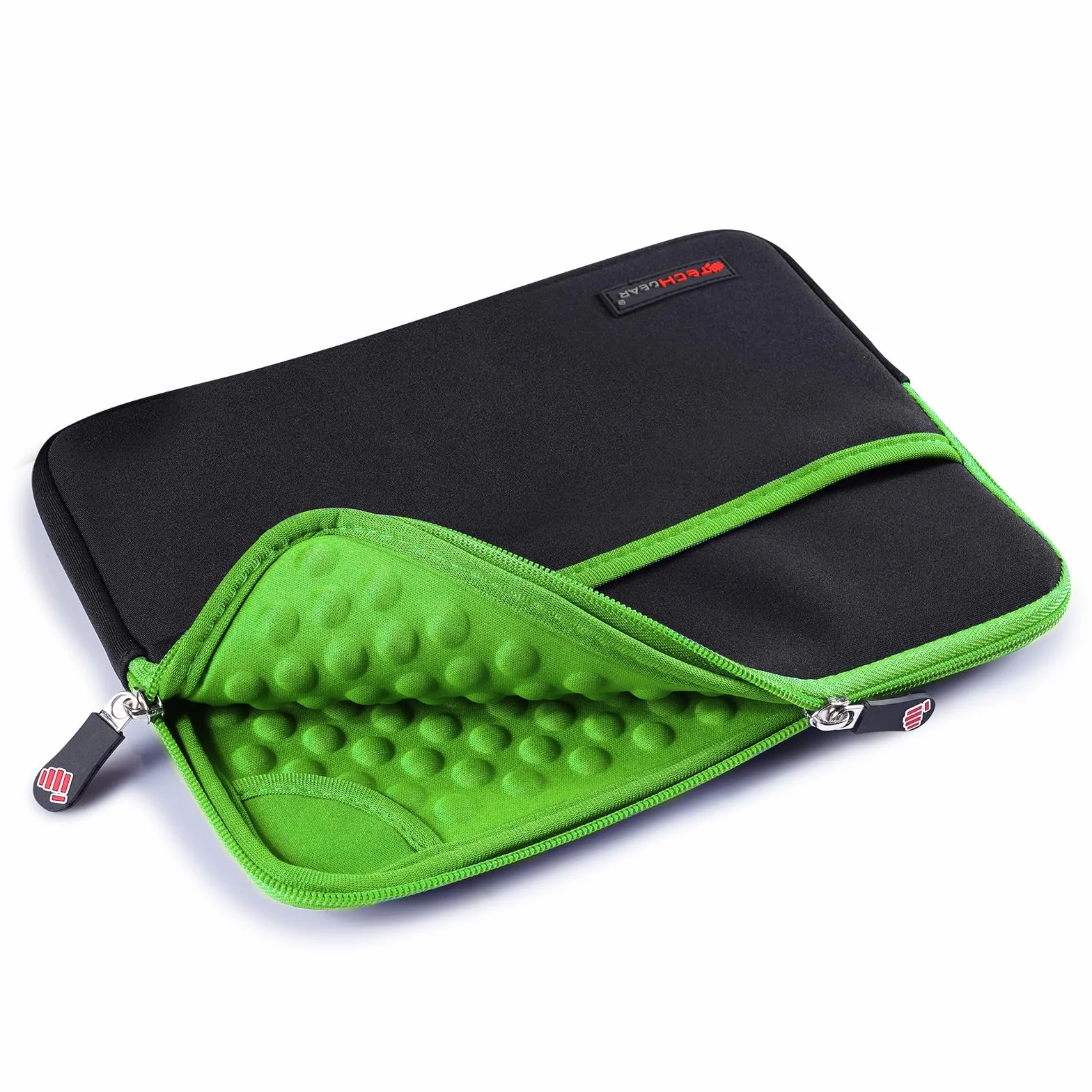 TECHGEAR Custodia Cover - Copertina protettiva manicotto in neoprene Sottile con interno antiurto bolle per il nuovo iPad Air 2019, Apple iPad 9.7", iPad Pro 11", iPad Pro 10.5", Air 2, iPad 4 - Verde