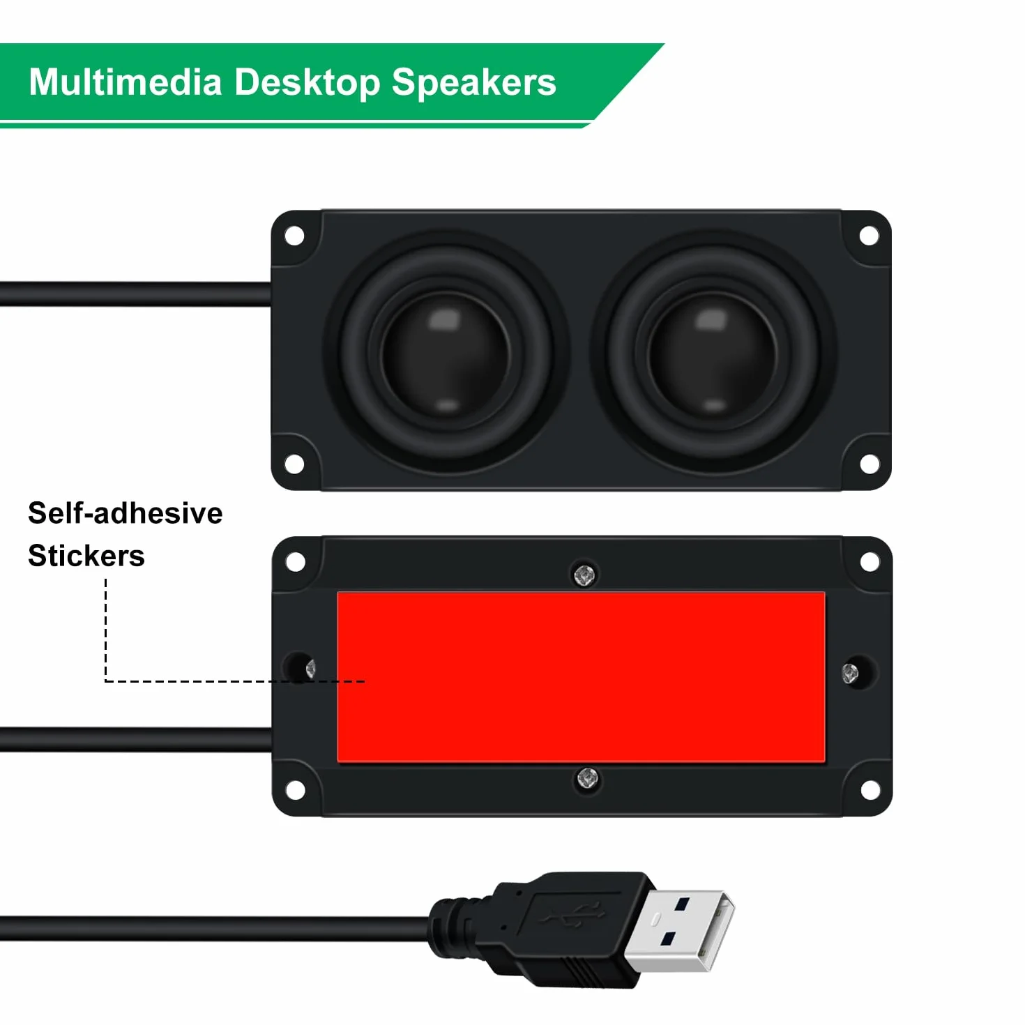 Altoparlante USB 3W Portatile Mini Cassa per PC Tablet Cellulare