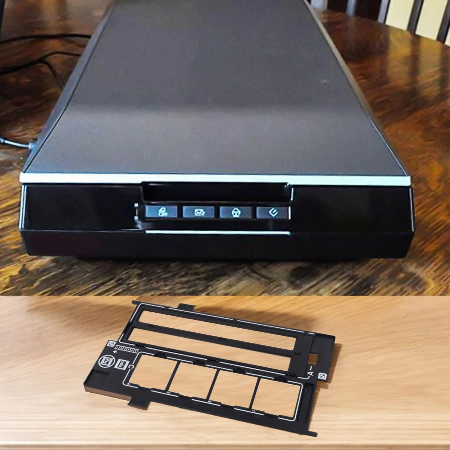 Supporto per scanner di pellicola, adattatore a scorrimento negativo per Epson V500 V600 4490, 35 mm Photo Guide
