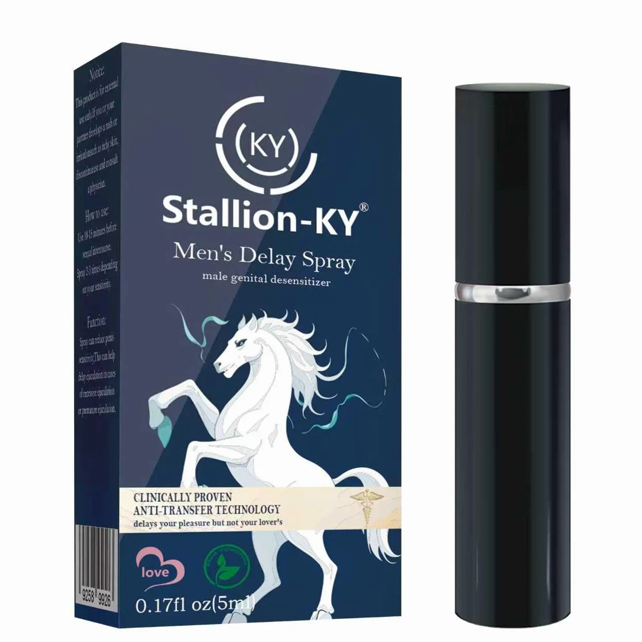 Ritardante Delay Spray Ritardare l'Eiaculazione Precoce Blu