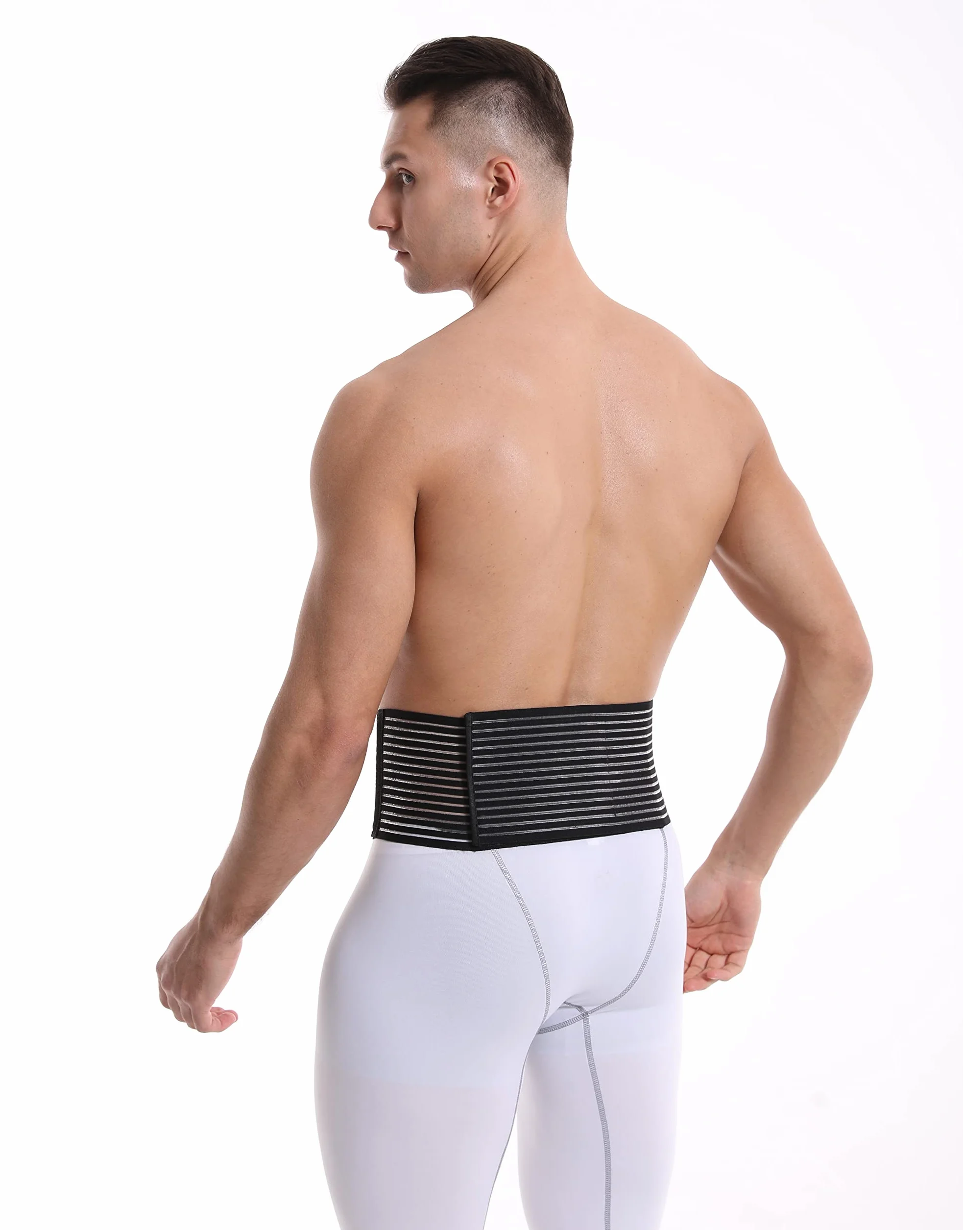 Cinto per ernia ombelicale - Sostegno addominale traspirante ergonomico terapeutico L/XL
