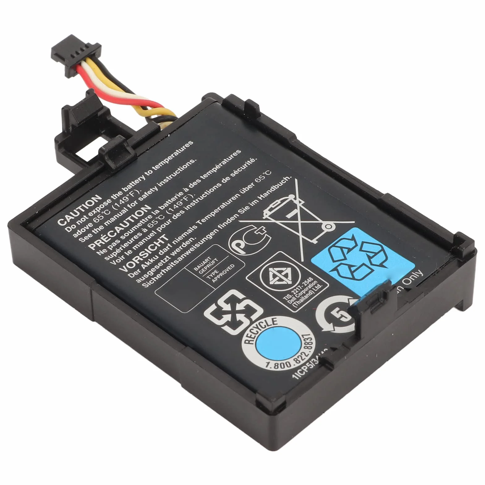 VBESTLIFE Raid Controller T40JJ 70K80 3.7V 1.8Wh 500mAh Batteria agli Ioni di Litio per dell PERC Raid H710 H710P H730 H810 H830, per PowerEdge M620 R320 R420 R520 R620 R720