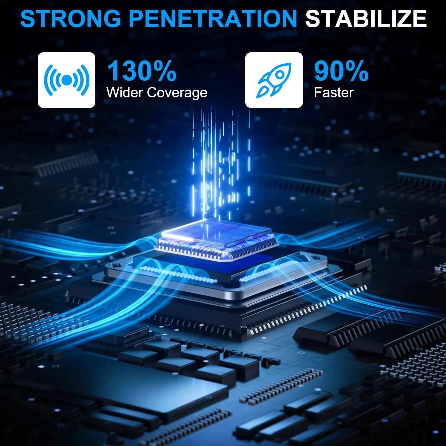 OBEST Ripetitore di Segnale WiFi, 1200 Mbit/s Dual-band con 6 Antenne | 5 GHz/2.4 GHz Amplificatore WiFi, LAN Gigabit, Modalità AP, Compatibile con Numerosi Router WiFi, Ideale per Casa e l'ufficio