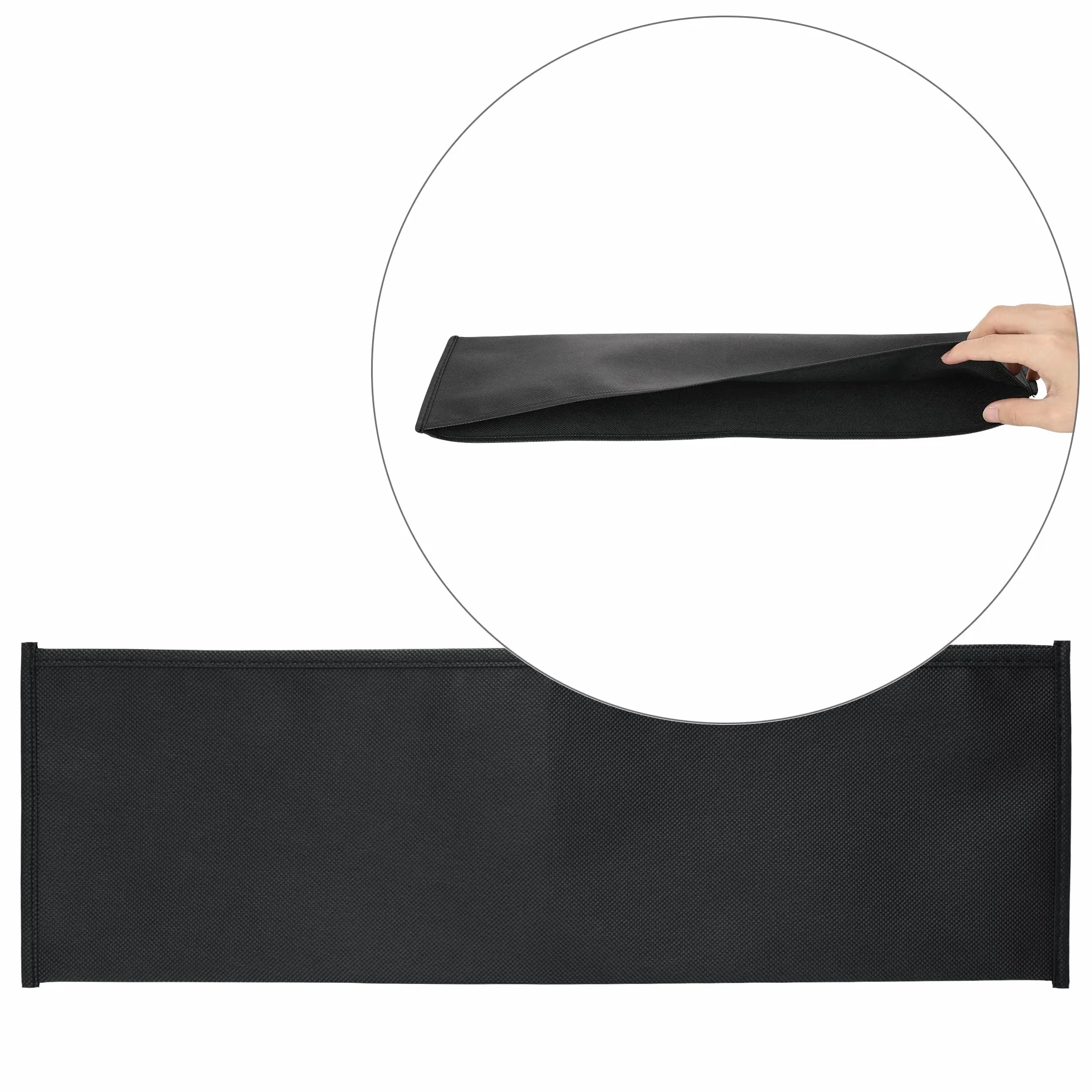 kwmobile Custodia Copritastiera compatibile con Logitech MX Keys Wireless - Protezione Antipolvere Tastiera PC - Cover Protettiva nero