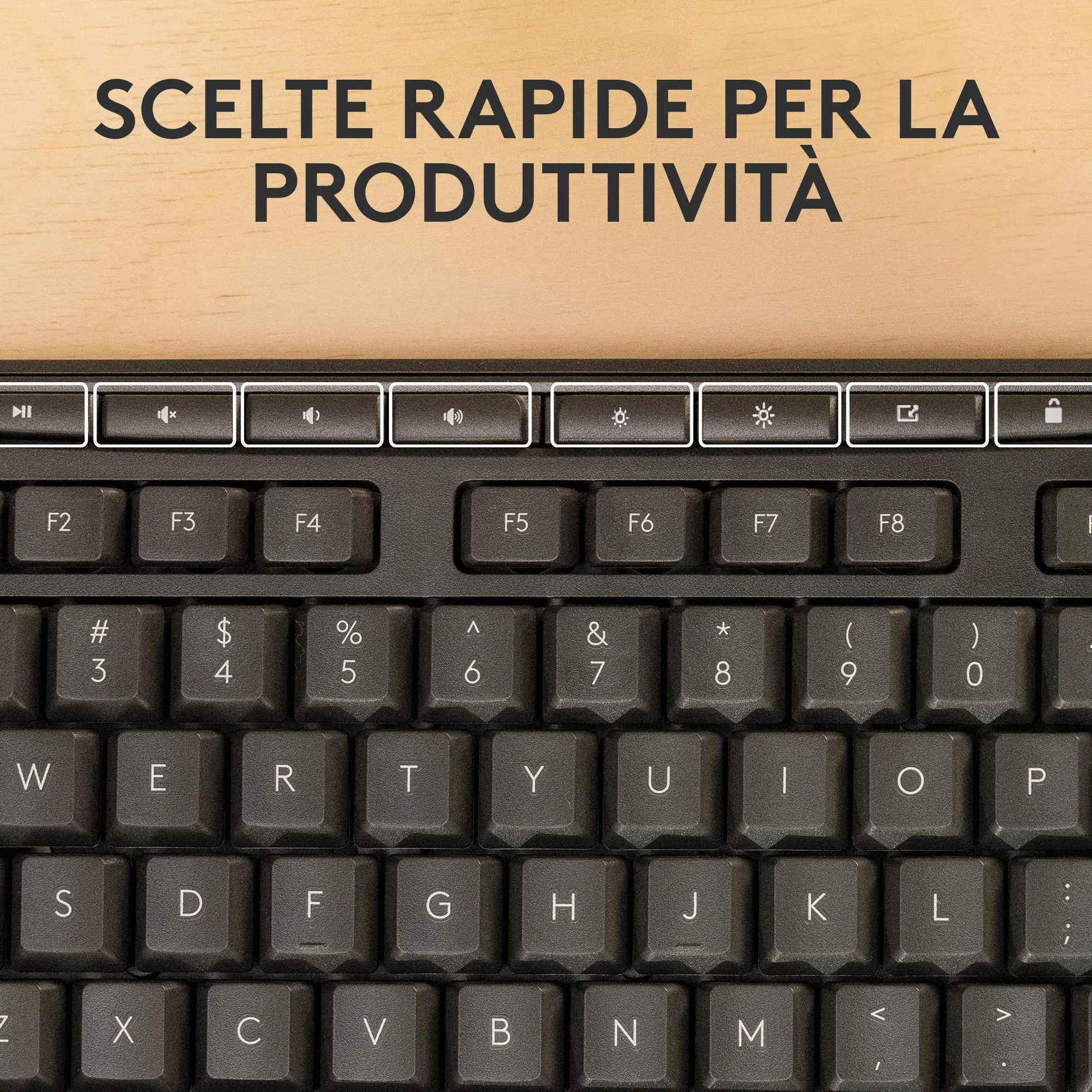 Logitech MK370 Combo for Business, Tastiera e Mouse Wireless Full-Size, ricevitore USB Logi Bolt Sicuro, Bluetooth, Certificazione Globale Windows/Mac/Chrome, Linux, Italiano QWERTY - Grigio