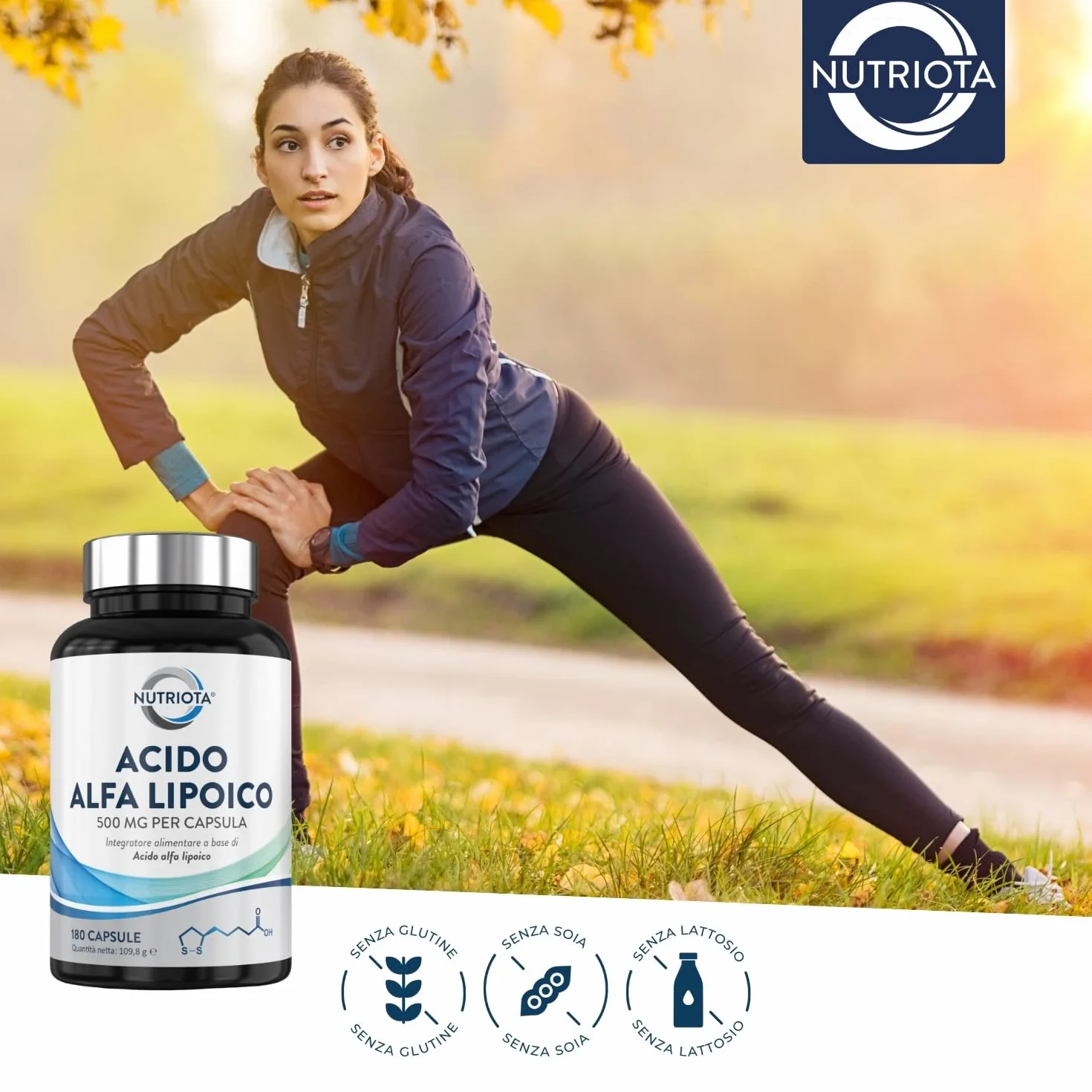 Acido alfa lipoico ALA 500 mg 180 capsule