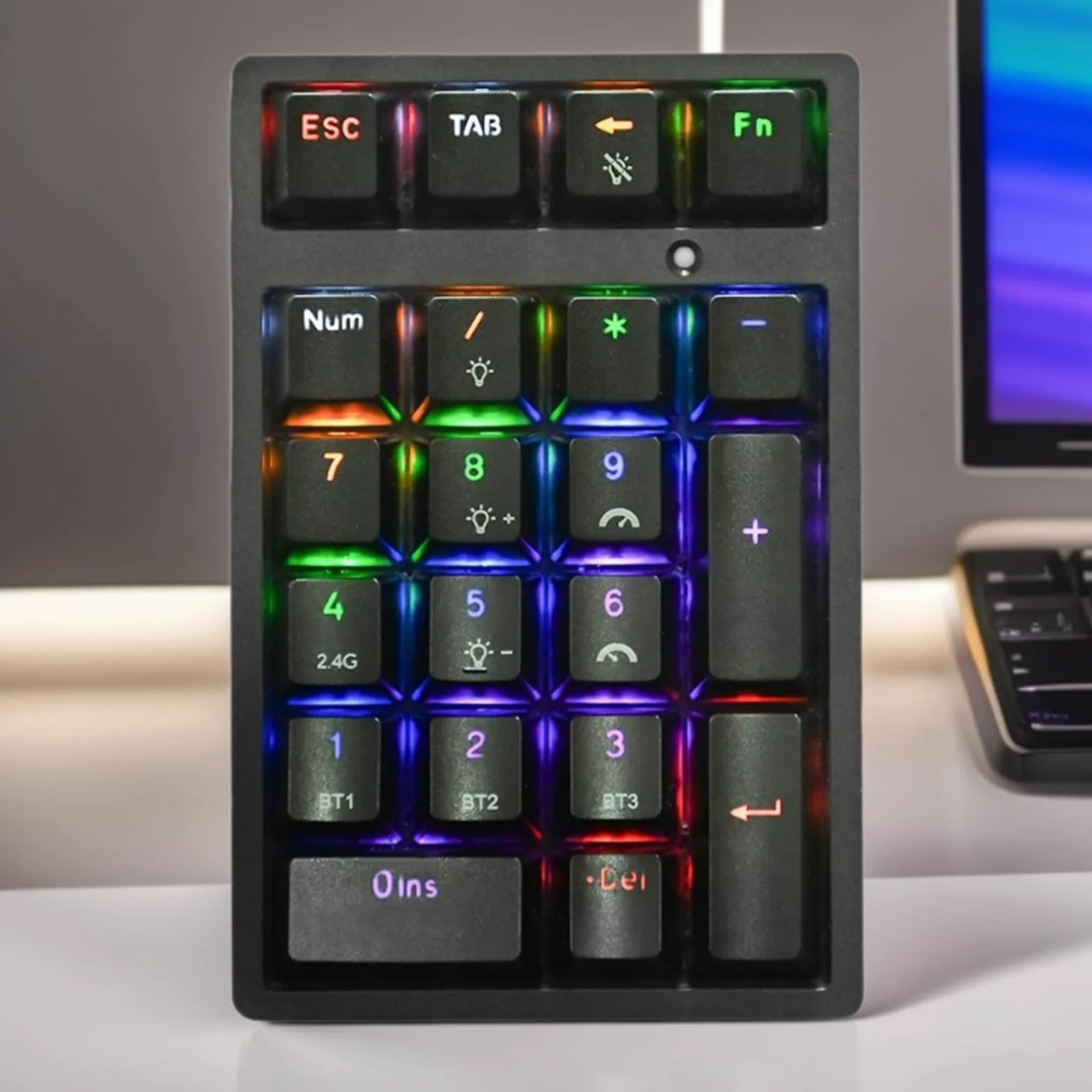 Tastierino Numerico Mini Tastiera Meccanica USB | Tastierino Numerico Senza Fili Con 21 Tasti Meccanici per Laptop, Desktop, Computer e