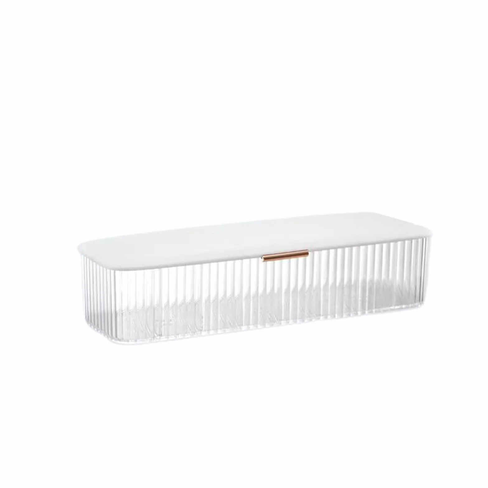 AITIME Organizer per lenti a contatto cosmetiche, scatola di plastica trasparente bianco per lenti quotidiane