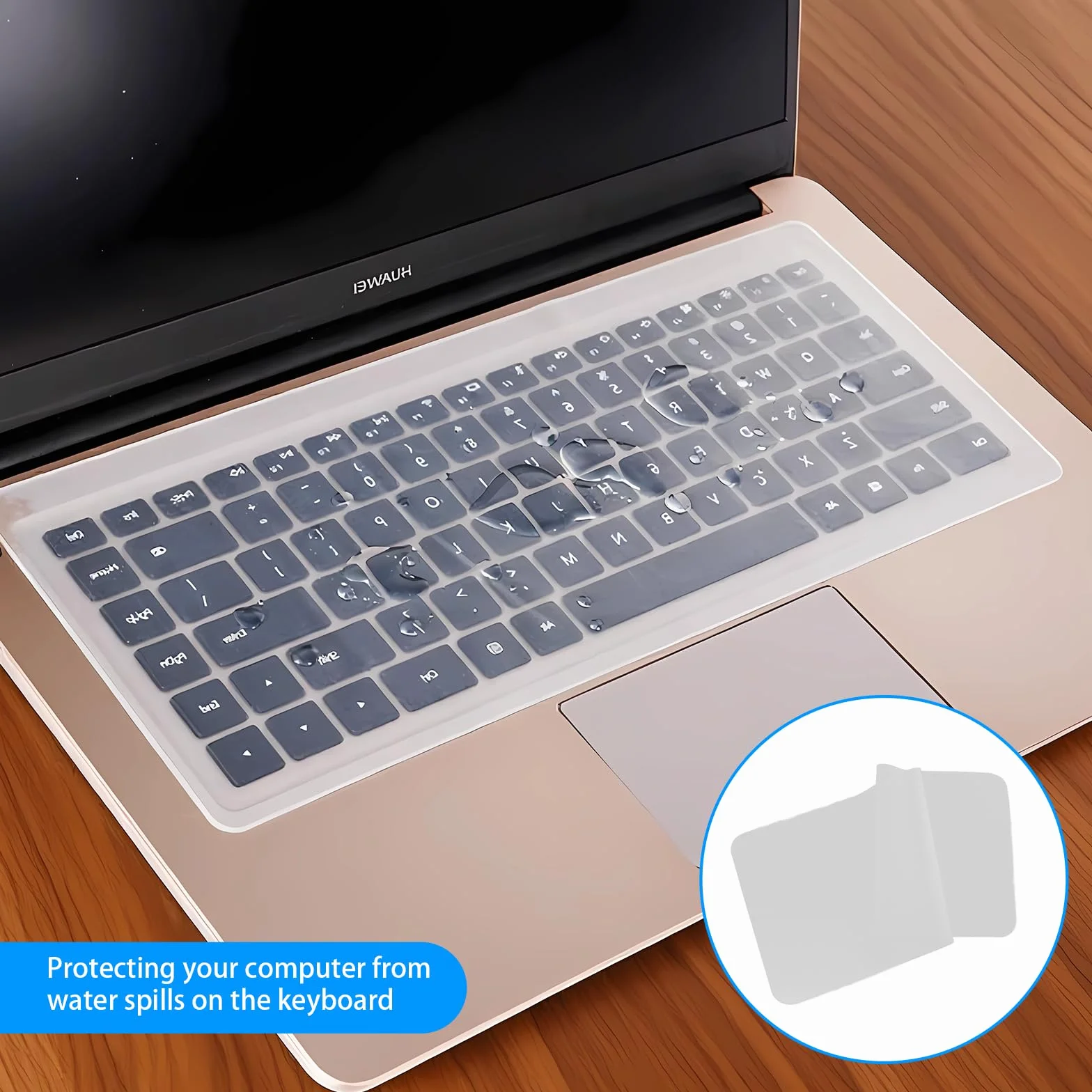 2 Pezzi 365 * 135mm Copritastiera Pc Pellicola Protettiva, Copritastiera Pc Portatile 15–17 Pollici, Protezione Tastiera Notebook Lavabile, Resistente Agli Schizzi, Riutilizzabile, Trasparente