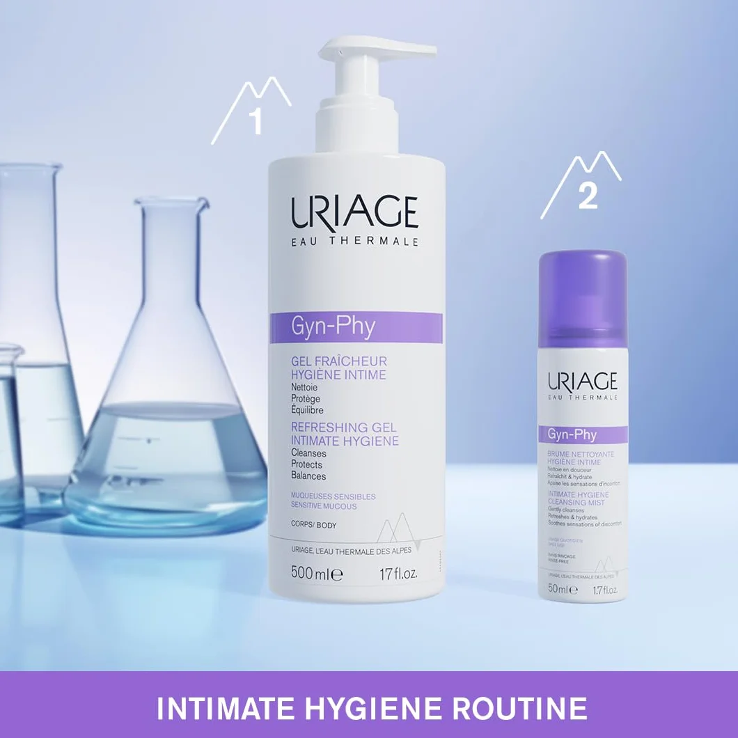 URIAGE GYN-PHY Gel detergente intimo rinfrescante Igiene quotidiana zone intime