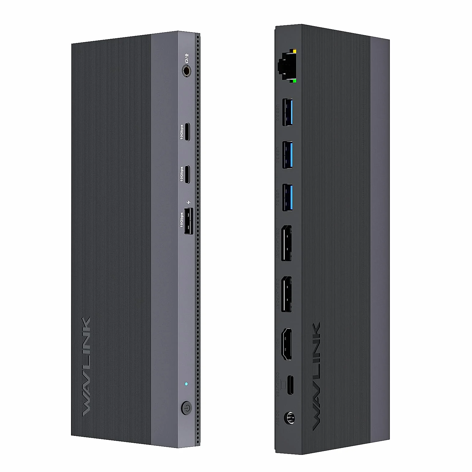 Docking station USB-C WAVLINK 12-IN-1, alimentazione 100 W, 2DP+HDMI, 4 USB-A, 2 USBC Gigabit Ethernet 10 Gps, dock per laptop con triplo display