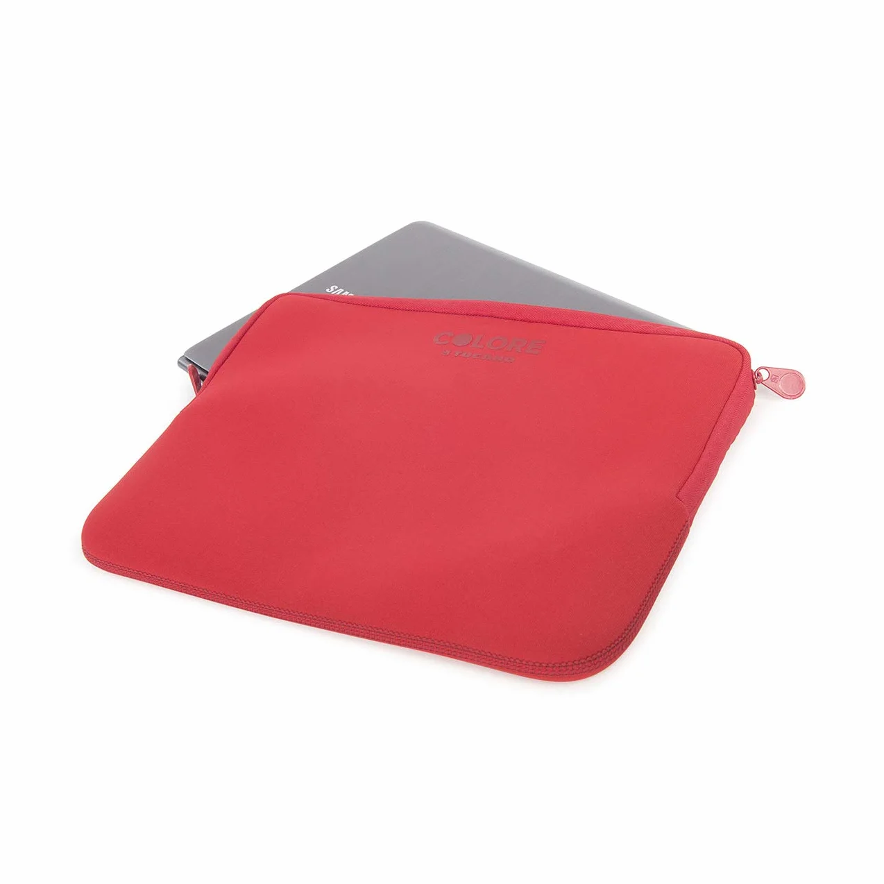 TUCANO Custodia in neoprene per notebook 11.6" & 12.5" Colore Second Skin (Rosso)
