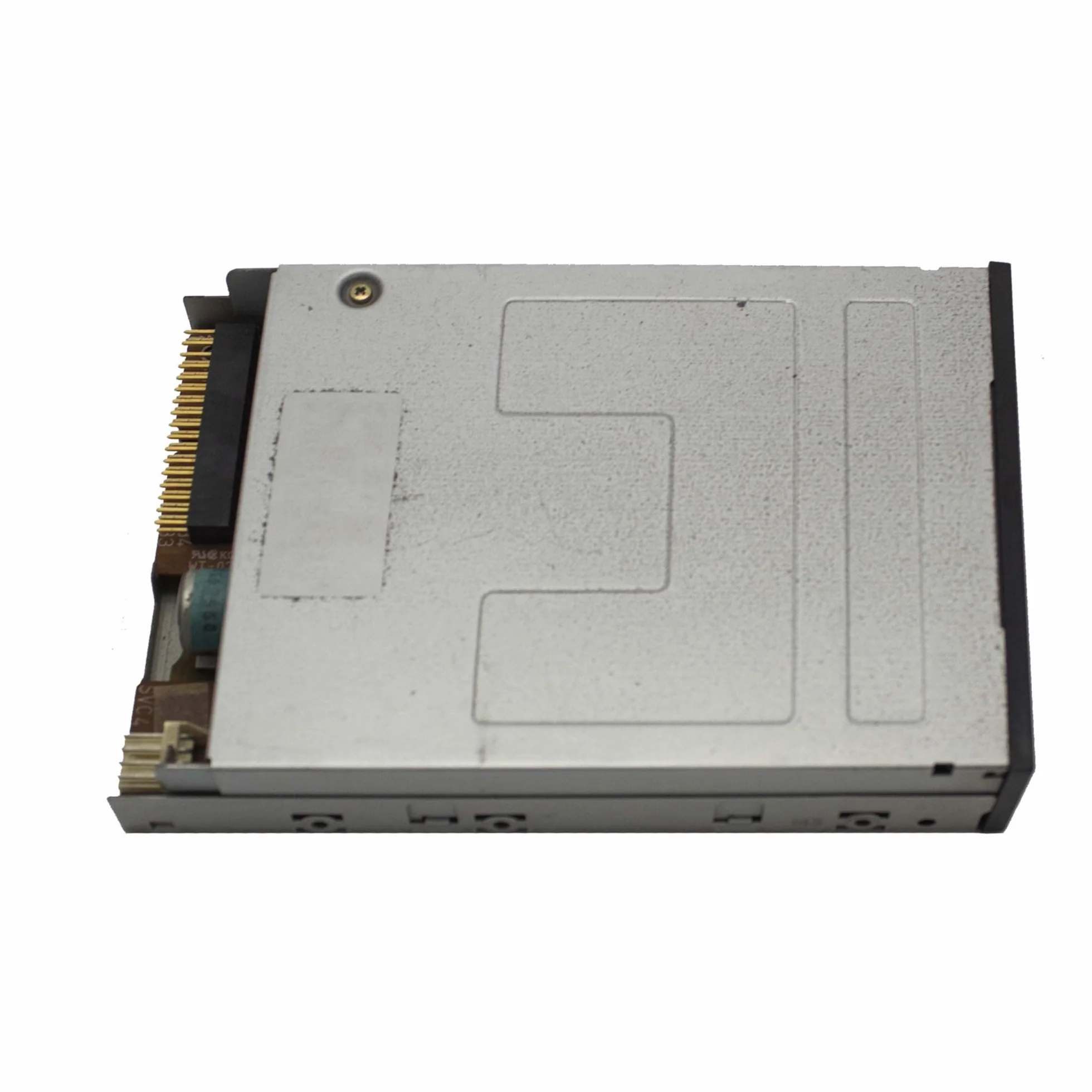 SIMPLETEK - Lettere Unità Floppy Disk Drive FDD Interno 3,5" con Mascherina IDE | Con Mascherina Colore Grigio Scuro (Ricondizionato)