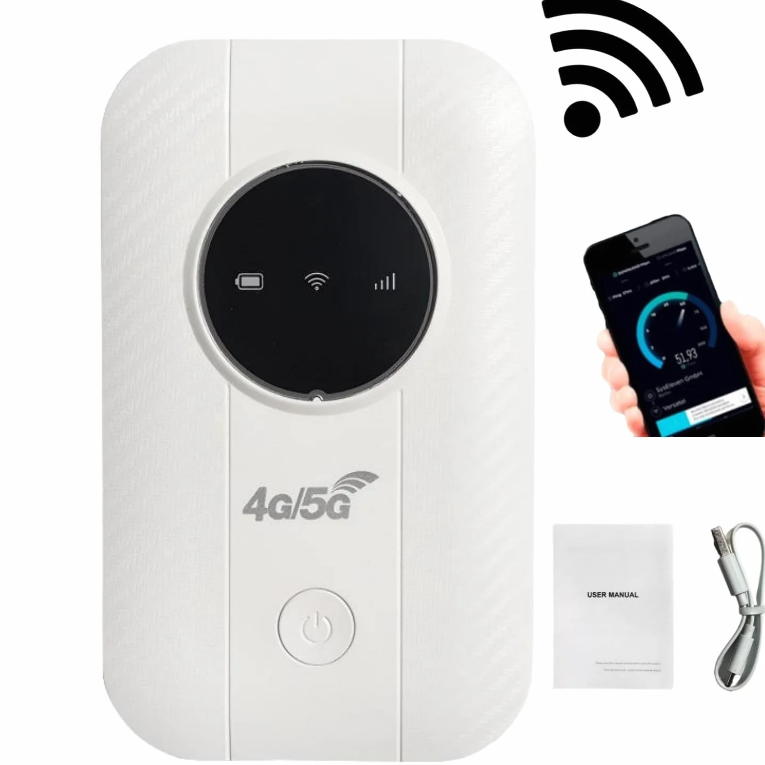 Router WiFi Portatile per Viaggi, Tascabile, Internet Satellitare Illimitato, Punto di Accesso Wireless