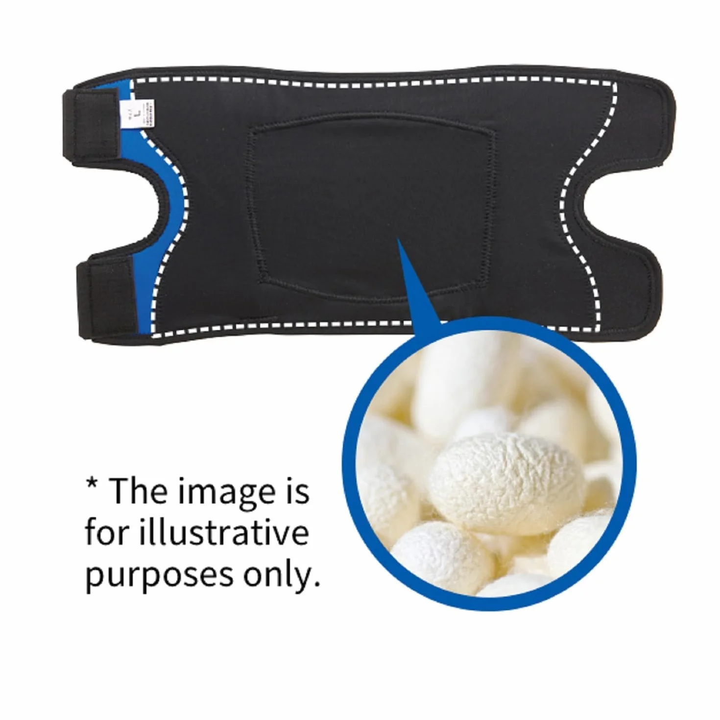 Zamst EK-1 Knee - Ginocchiera Regolabile Leggera per Sostegno del Ginocchio - Tutore a Compressione, Design Full Open, Confortevole e Traspirante - Ideale per Camminata e Trekking (S)