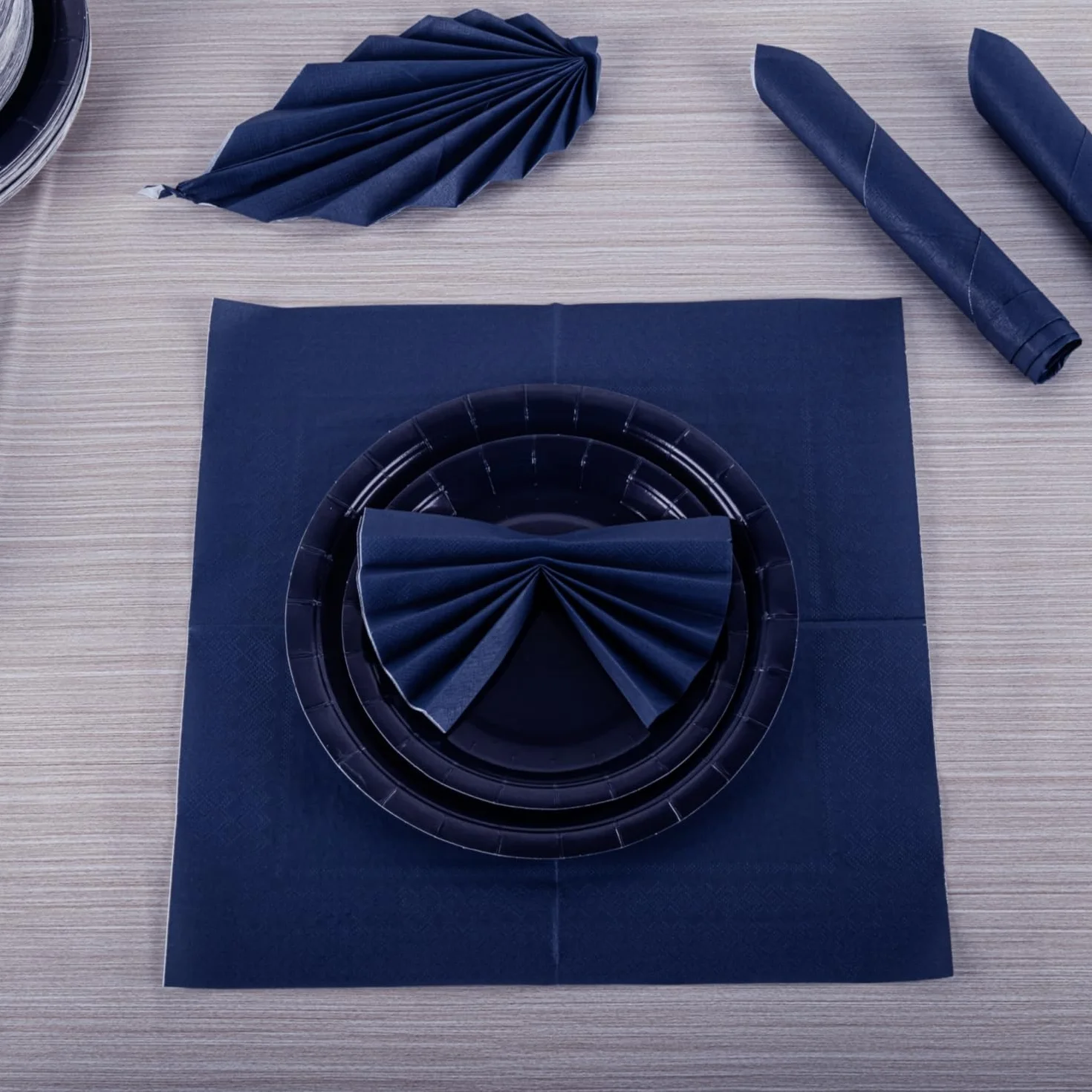CEILIWEN Tovaglioli di Carta Blu Navy 33x33 cm 60 Pezzi
