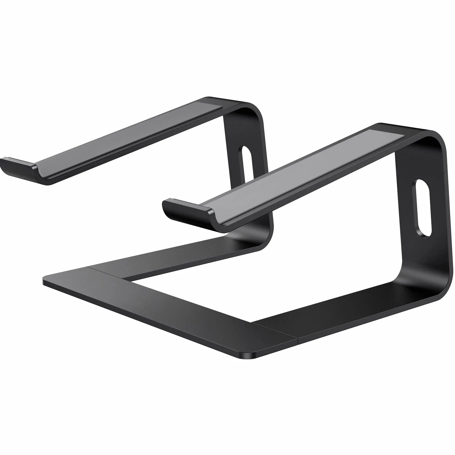 Supporto PC Portatile, Ergonomico Supporto Computer Portatile, Staccabile Alluminio Ventilato Porta PC per MacBook Pro/Air, HP, Dell, Lenovo, MateBook, 10"-17" Laptop Stand (Nero)