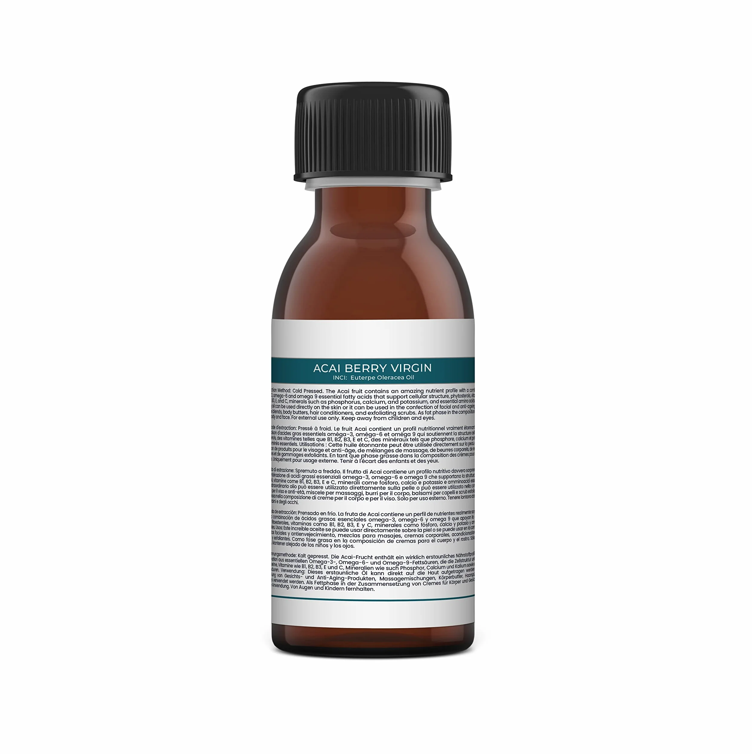 Olio Vergine di Bacche di Acai 125ml 100% Puro