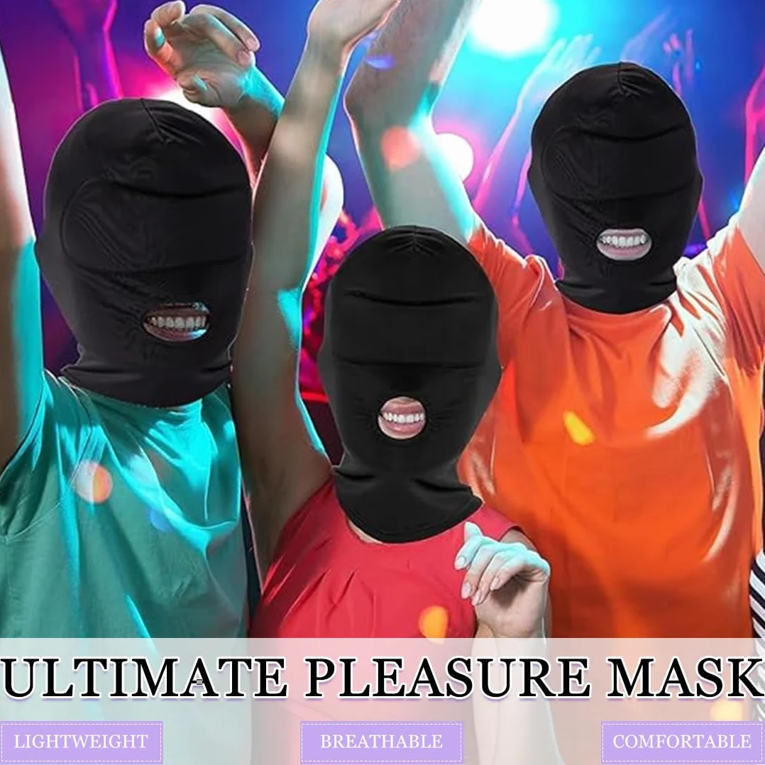 Maschera BDSM universale 2 Pezzi per uomo donna bondage fetish