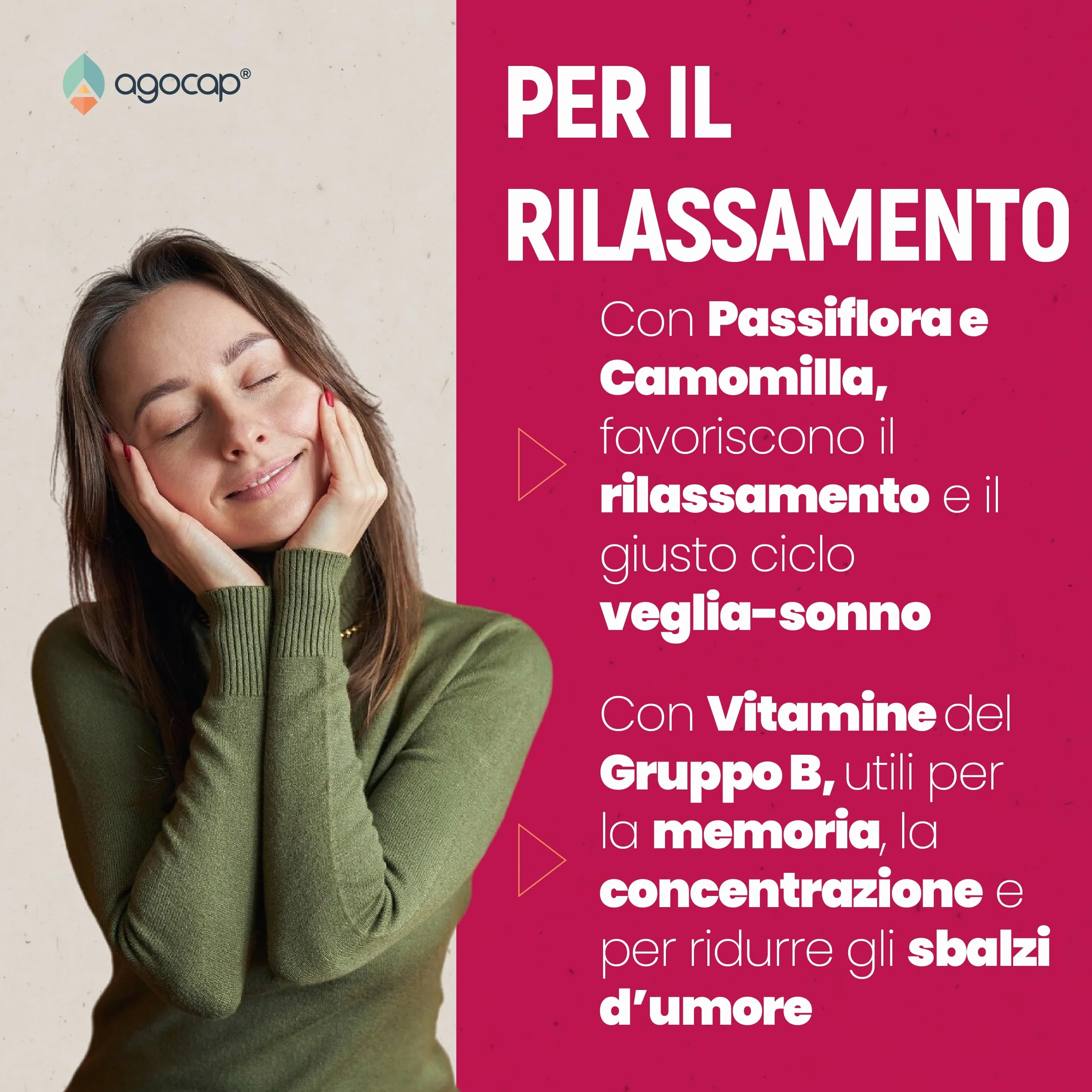 Agocap Isovamp integratore menopausa Trifoglio Rosso Cimicifuga vampate calore sbalzi umore