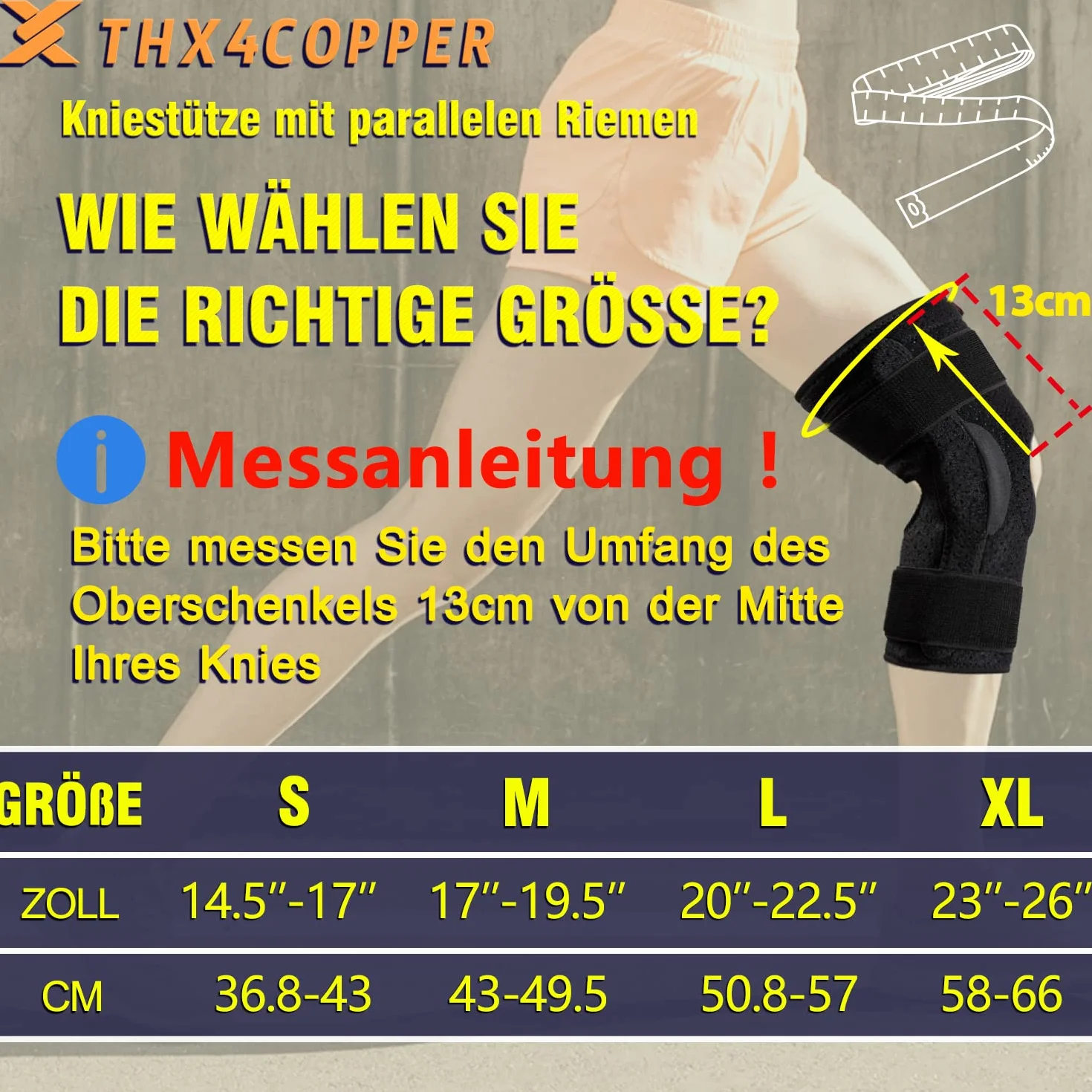 Ginocchiera pieghevole patella aperta regolabile con cinghie parallele compressione ortesi supporto per ginocchio
